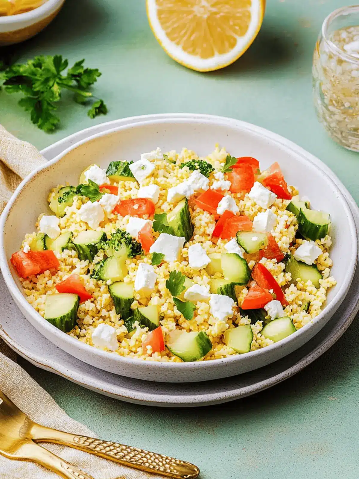 Couscoussalat mit Feta