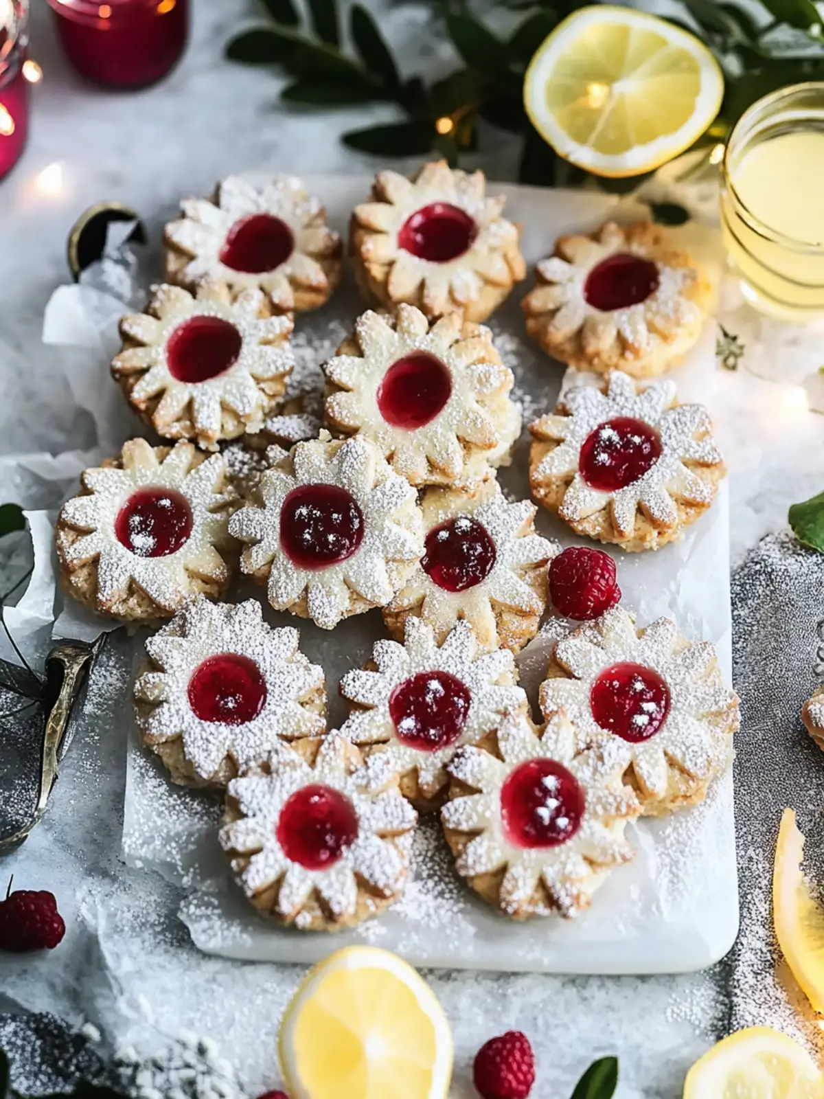 Vegane Linzer Plätzchen