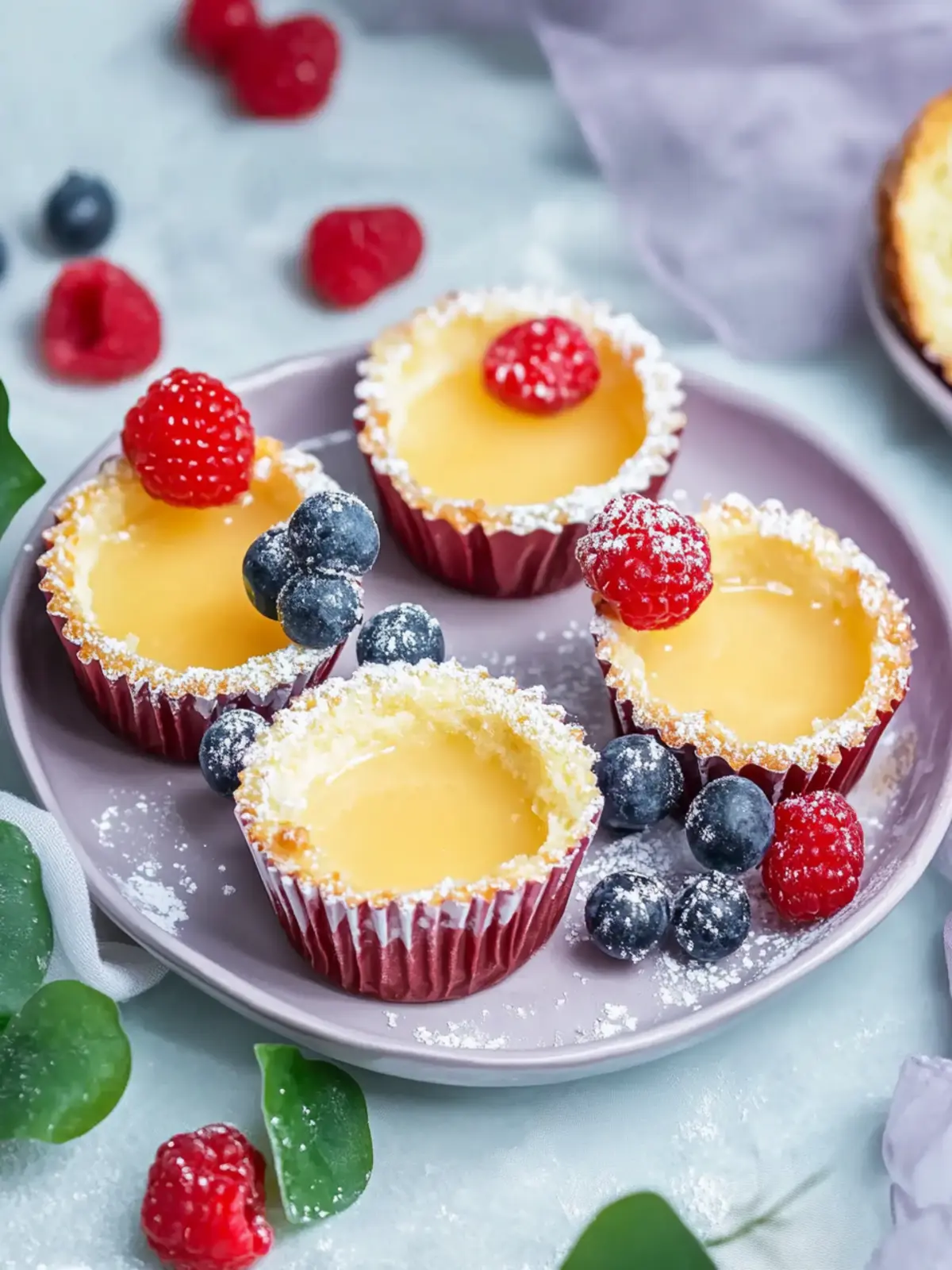 Käsekuchen-Muffins ohne Boden