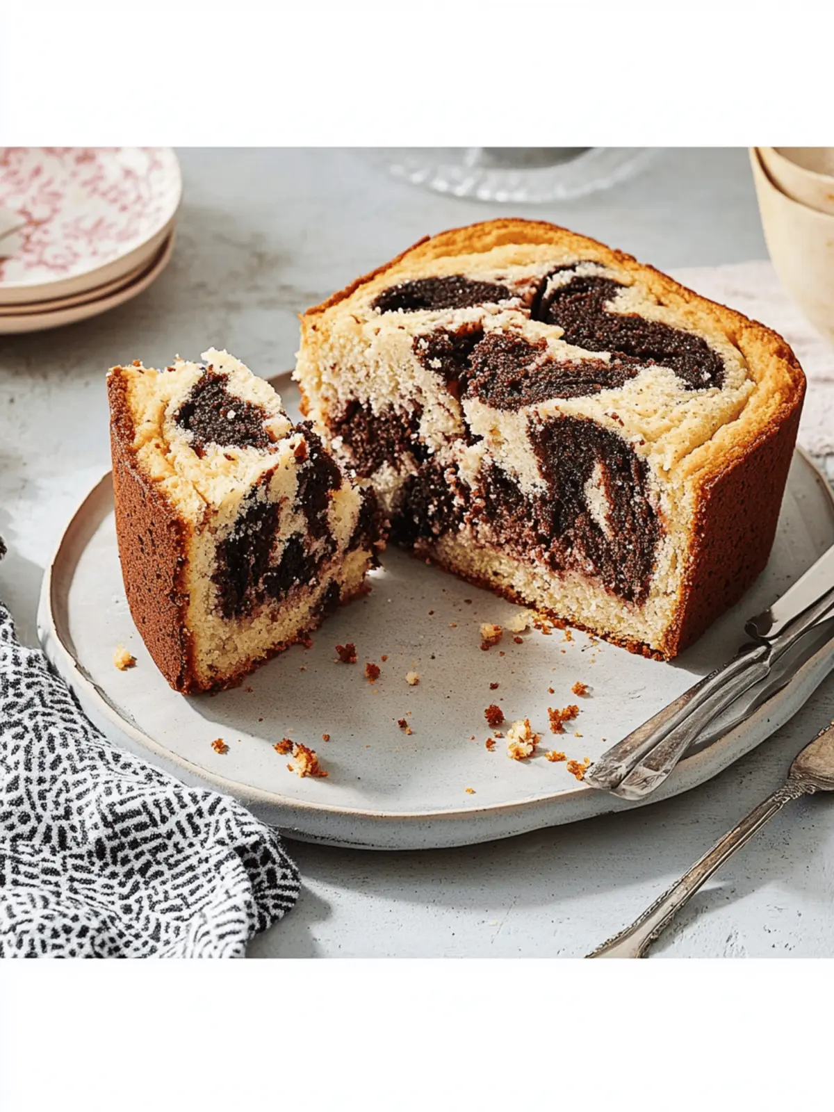 Veganer Marmorkuchen vom Blech