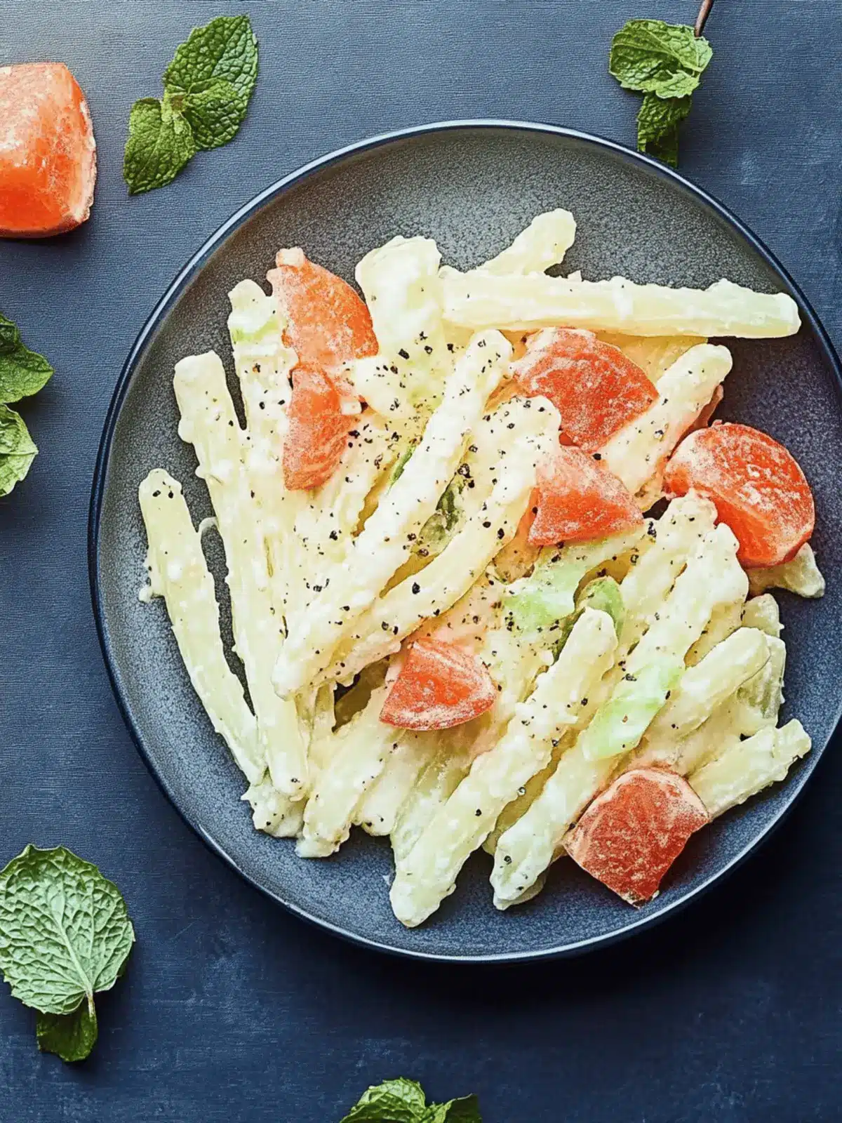 Kohlrabi-Möhren-Gemüse