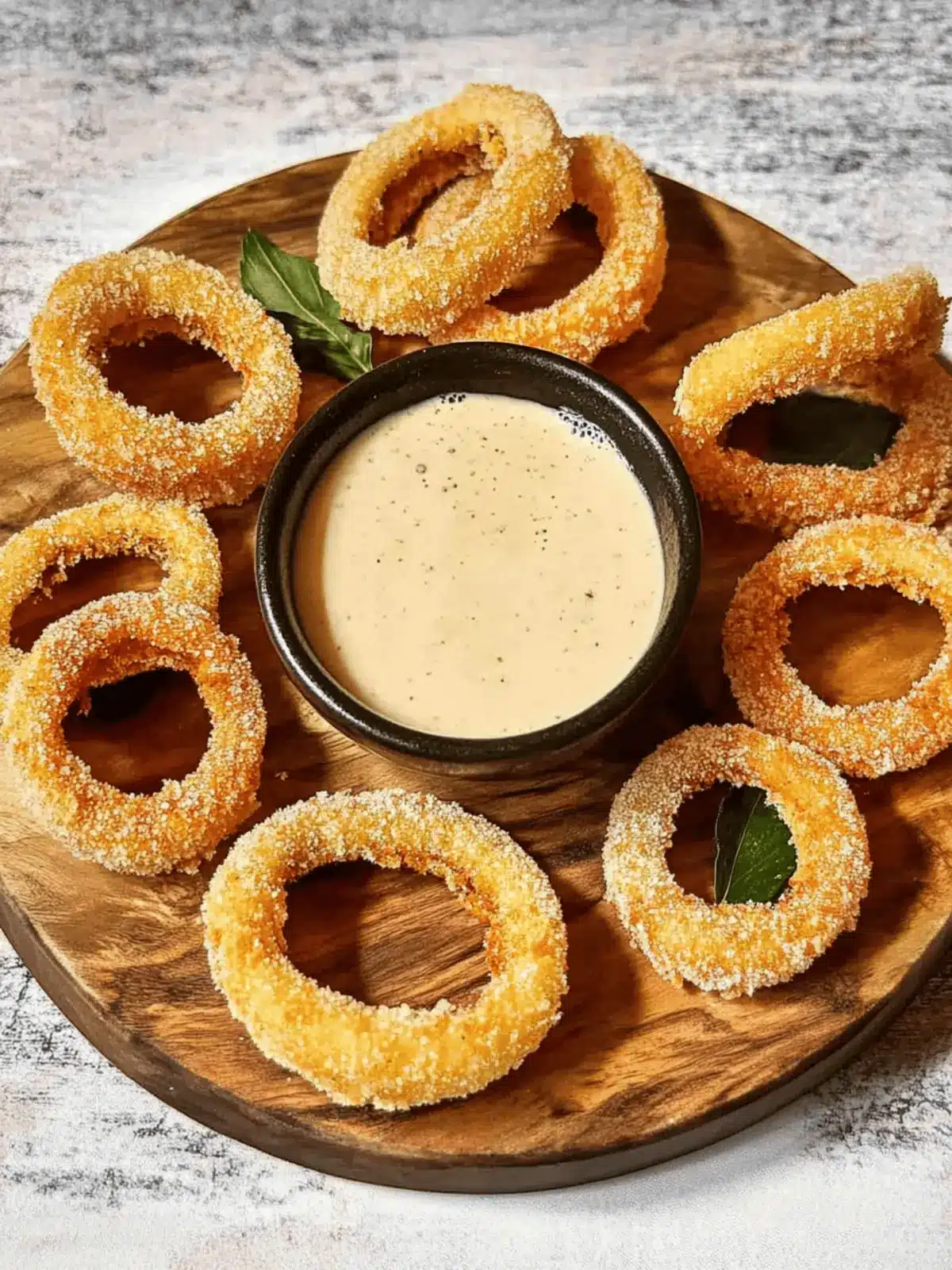 Luftfritteuse Zwiebelringe