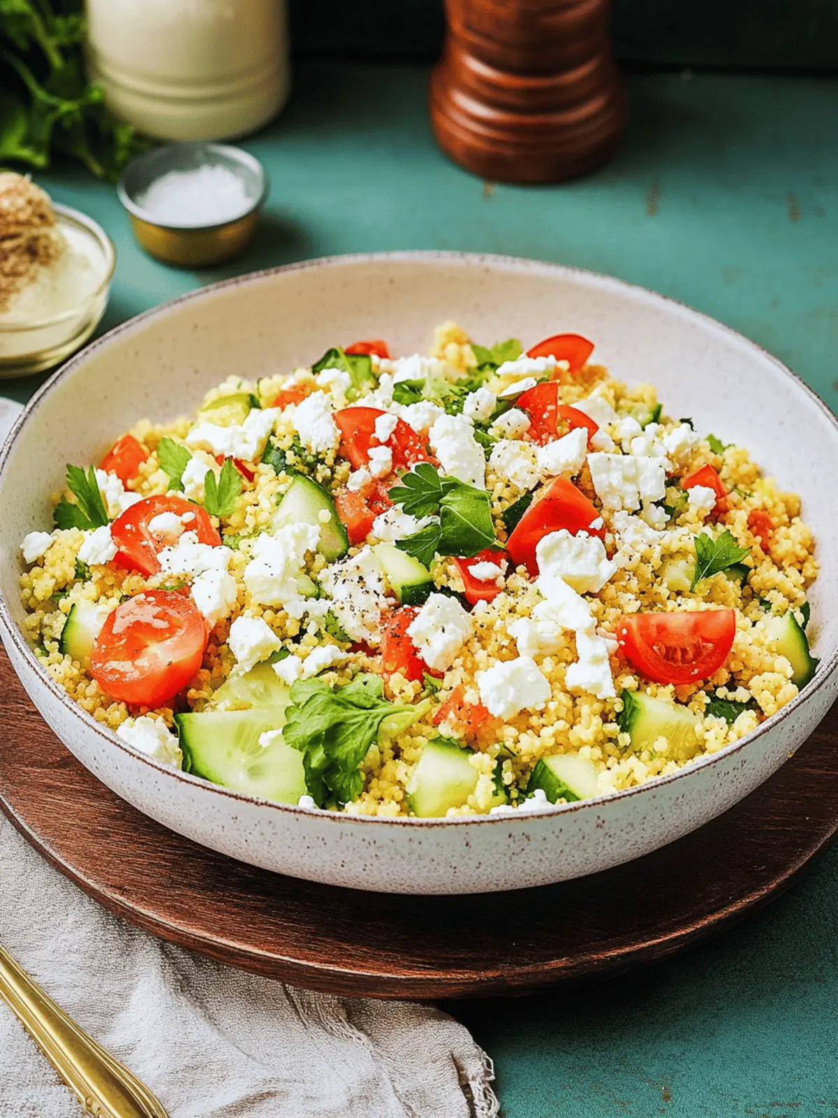 Couscoussalat mit Feta