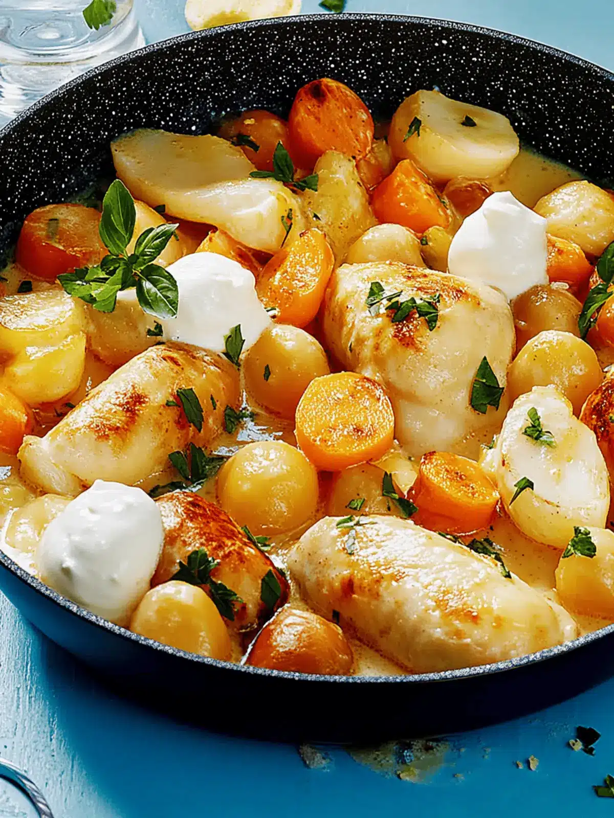 Cremige Gnocchi-Hähnchen