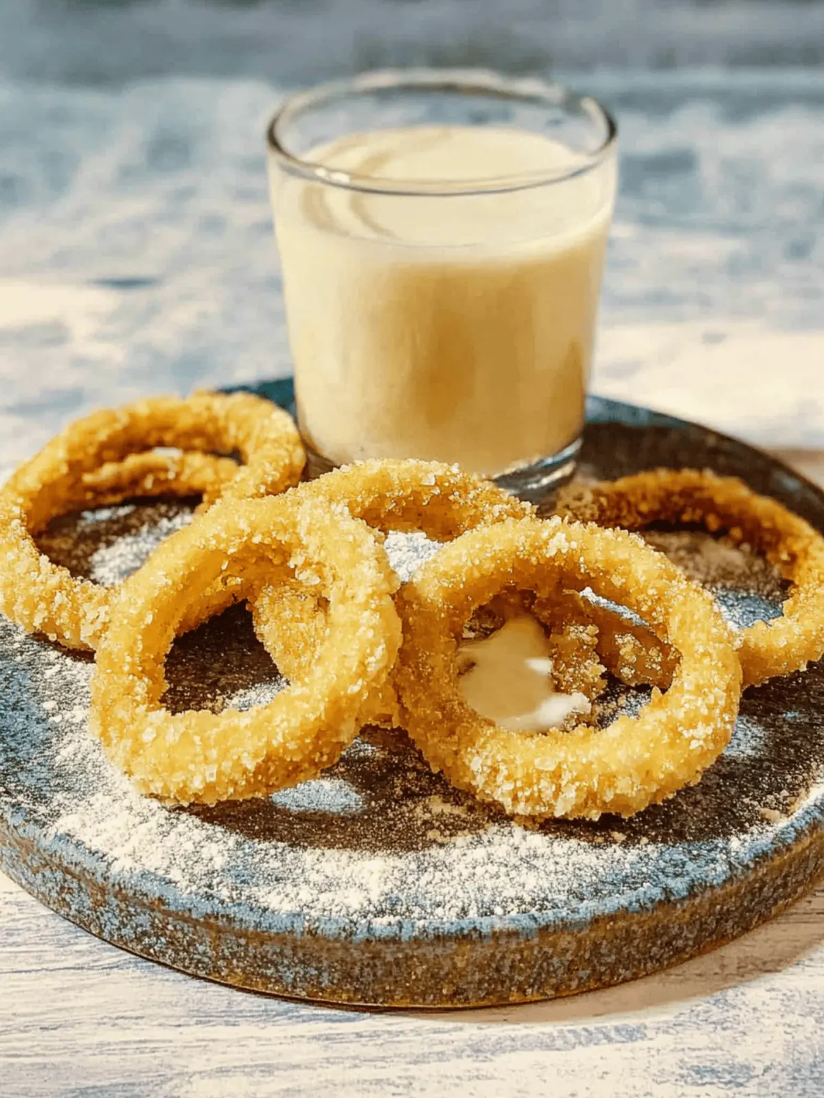 Luftfritteuse Zwiebelringe