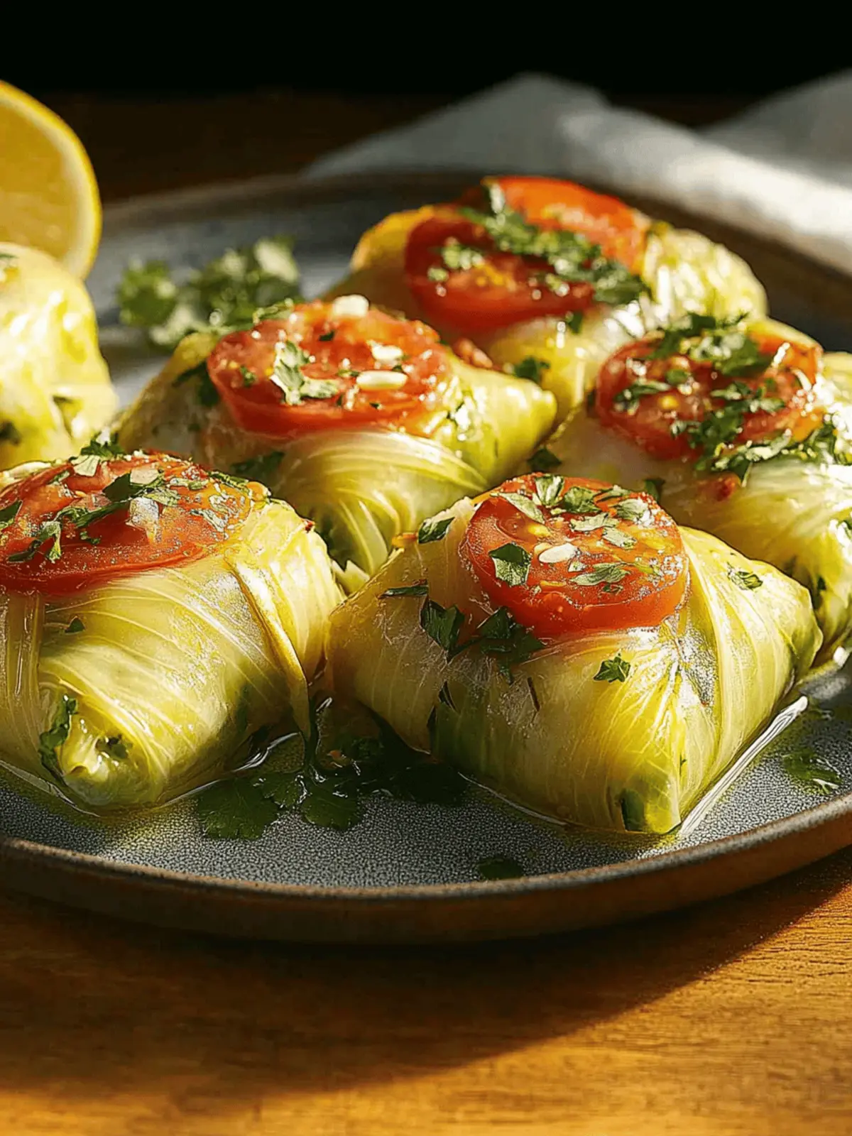 Vegetarische Kohlrouladen