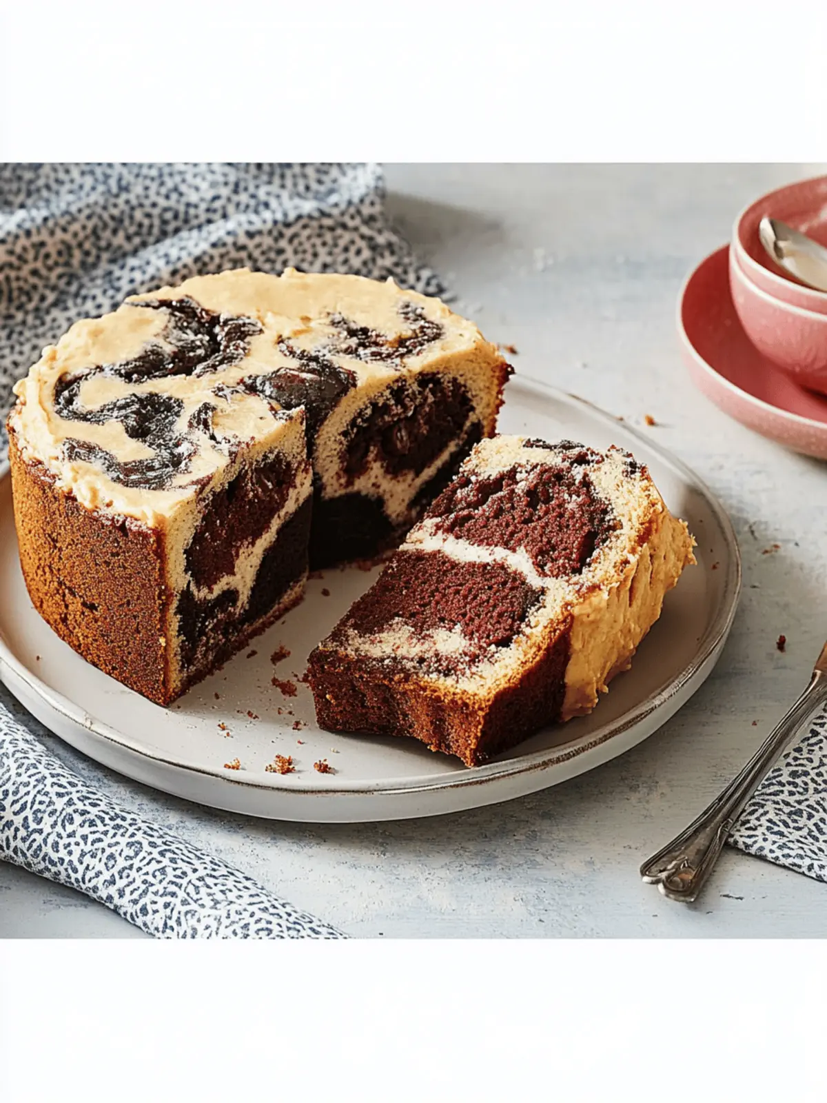 Veganer Marmorkuchen vom Blech