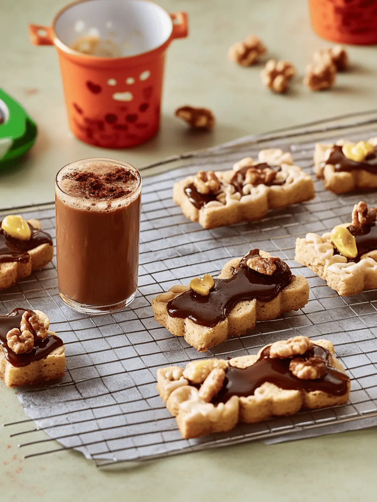 Gedrehte Nuss Plätzchen