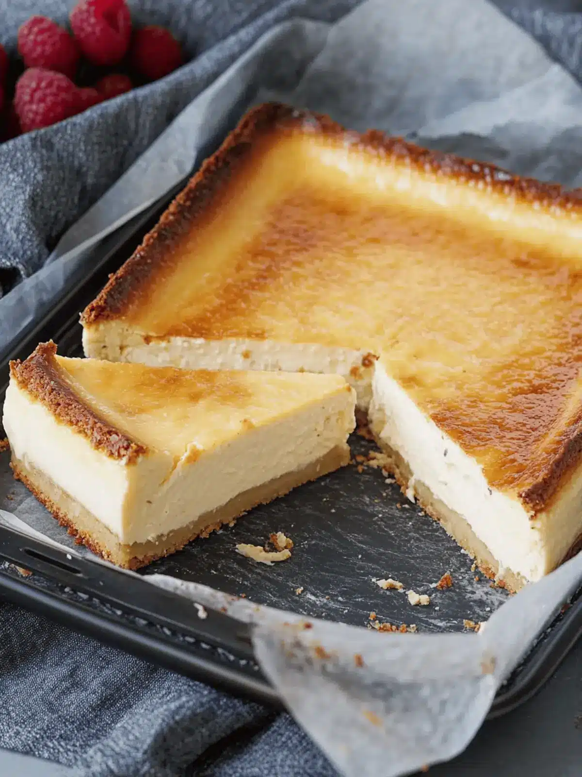 Käsekuchen im Blech