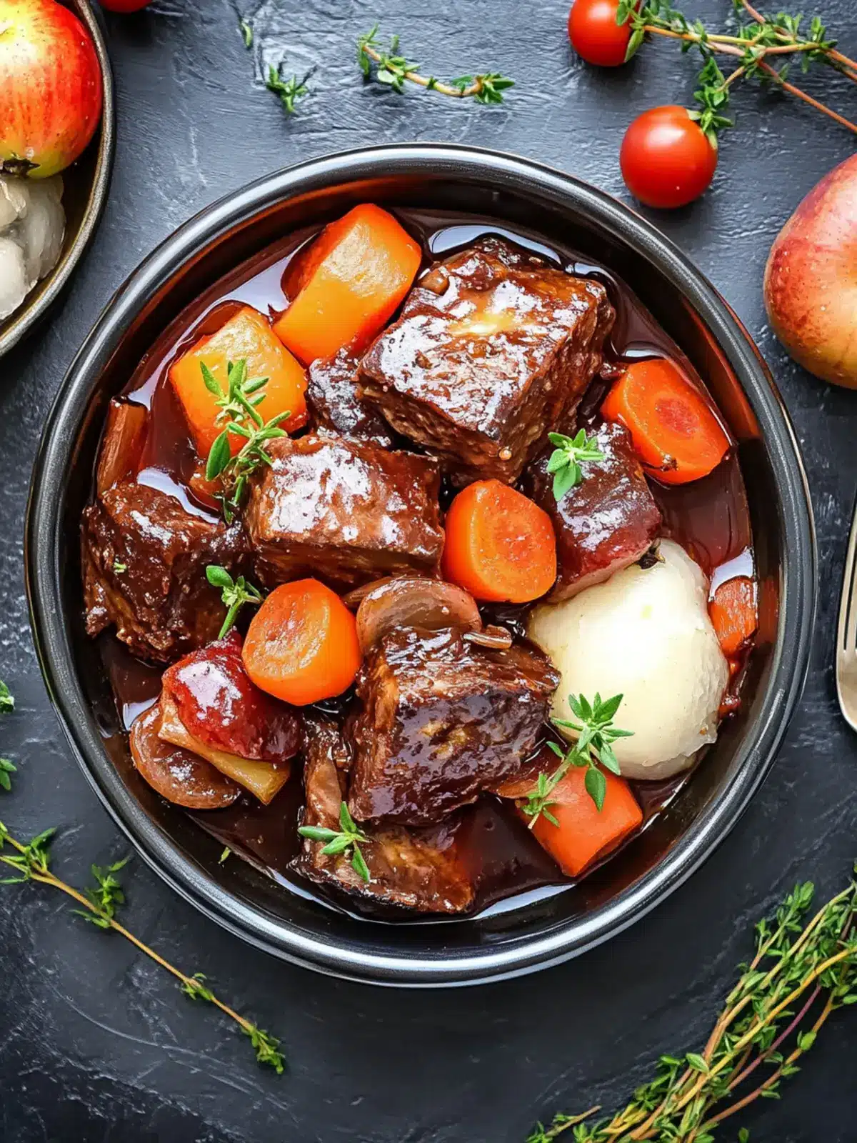 Rindfleisch Burgunder Art