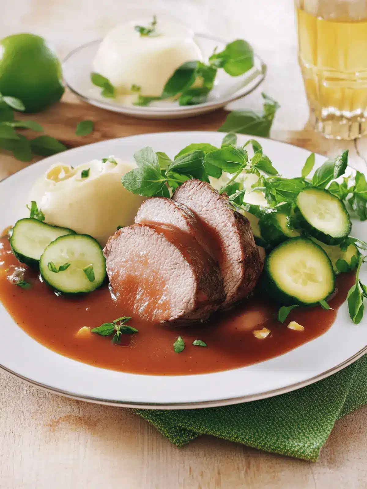 Sonniger Schmorbraten mit reichlich Sauce