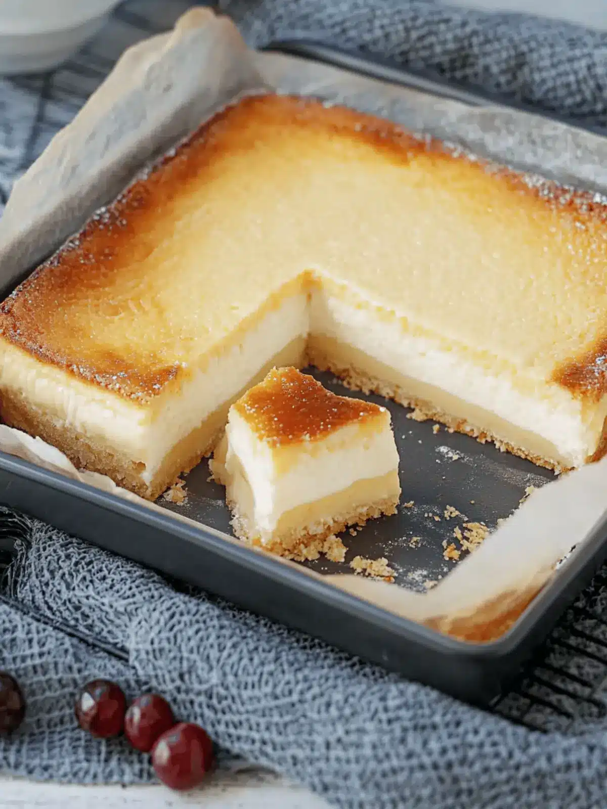 Käsekuchen im Blech