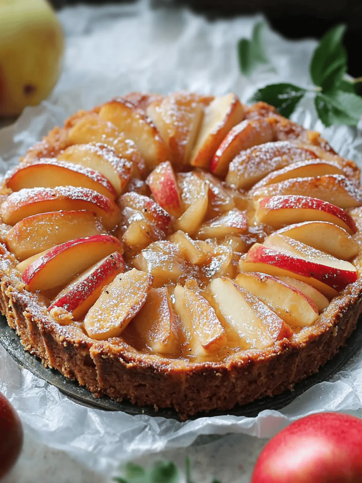 Gestürzter Quittenkuchen