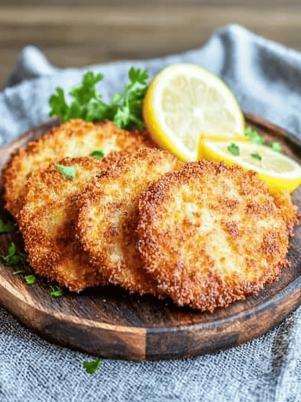 Airfryer Kohlrabi Schnitzel Kräuter