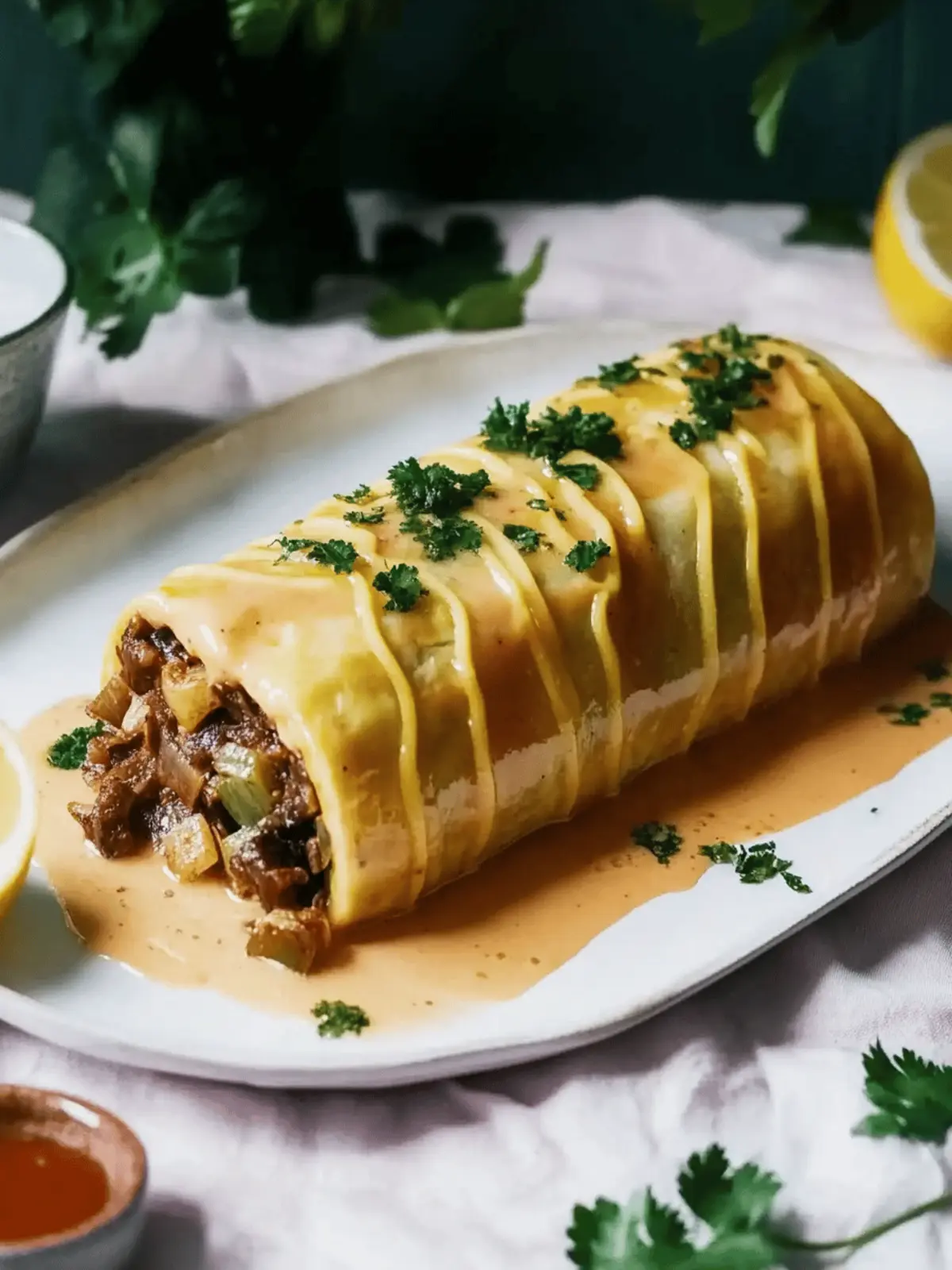 Vegane Kartoffelrolle