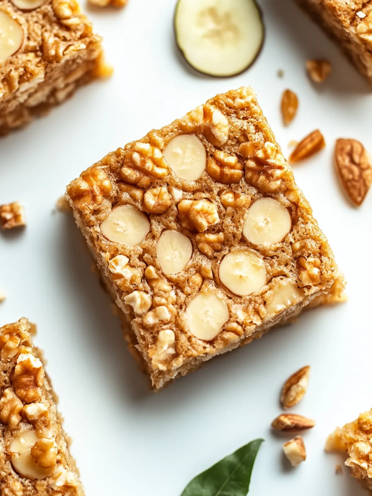 Apfel-Zimt-Haferflocken-Riegel aus dem Ofen