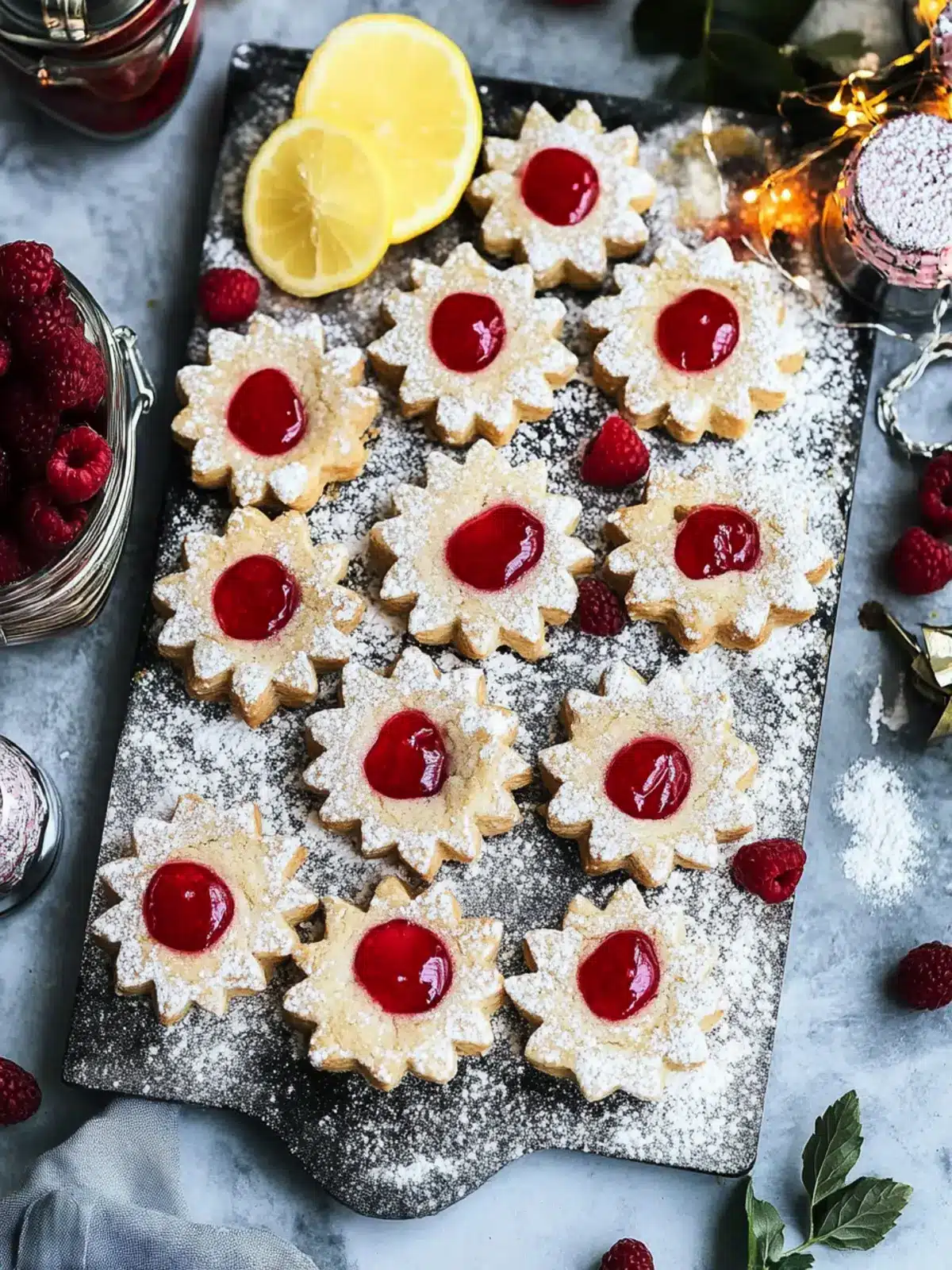 Vegane Linzer Plätzchen