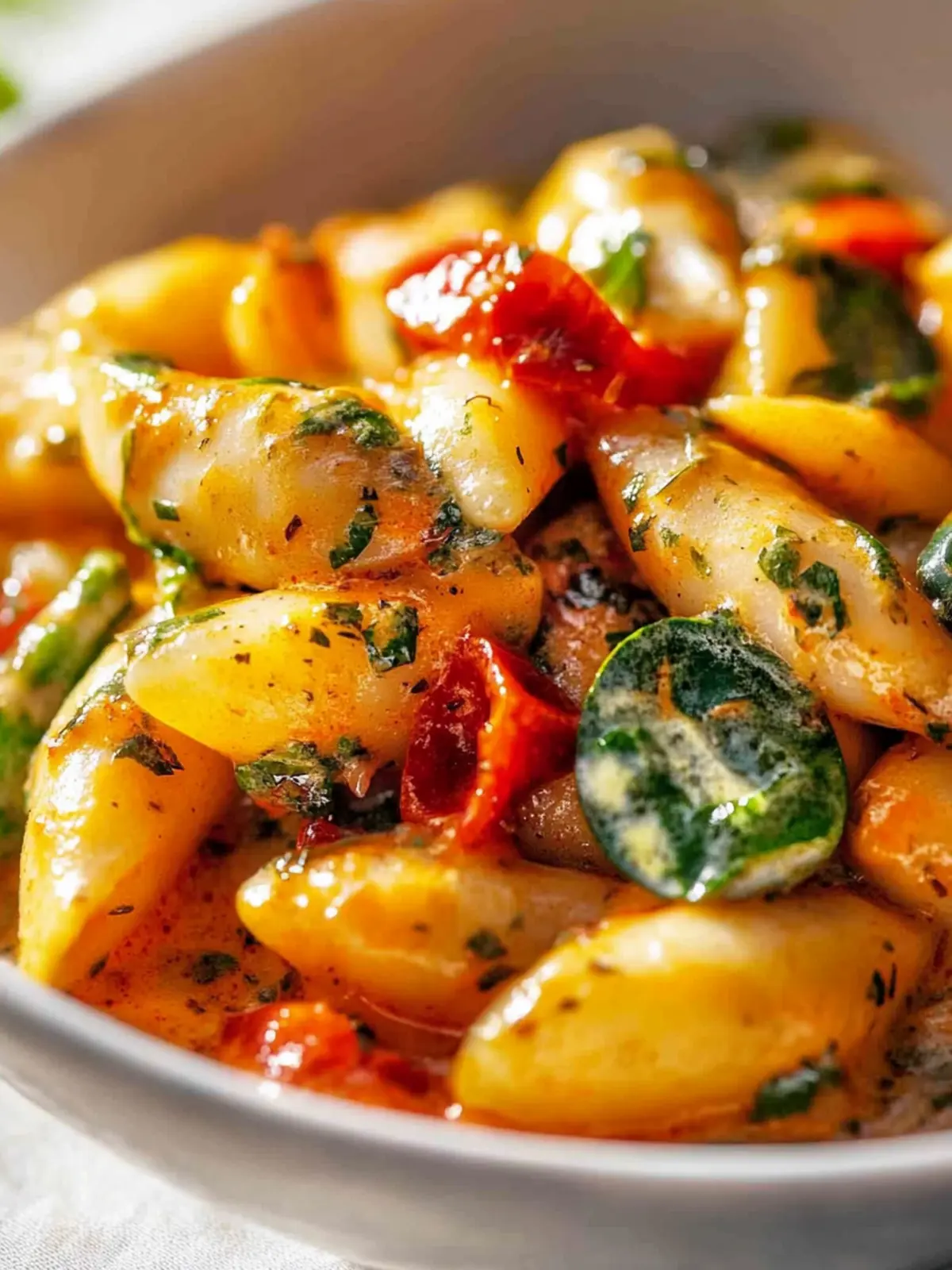 Vegane Schupfnudelpfanne Paprika Pilze