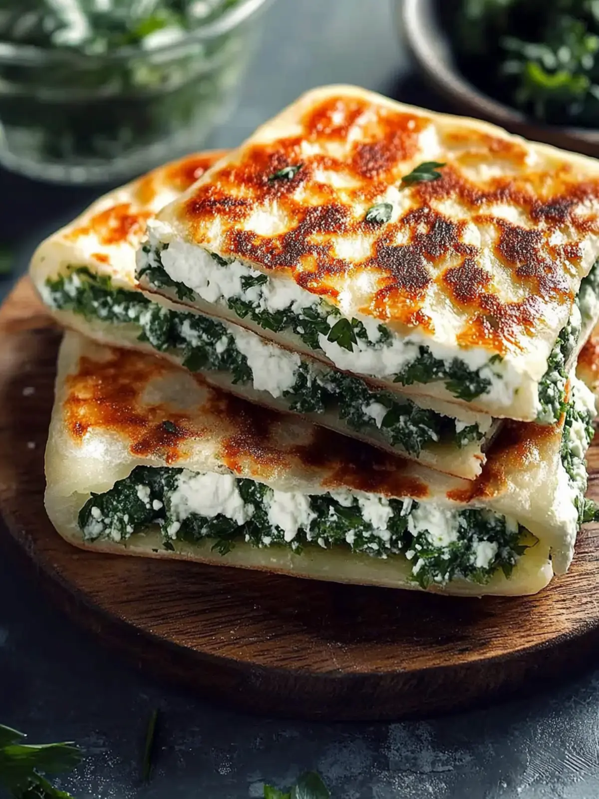30 Minuten Spinat-Feta-Quesadillas