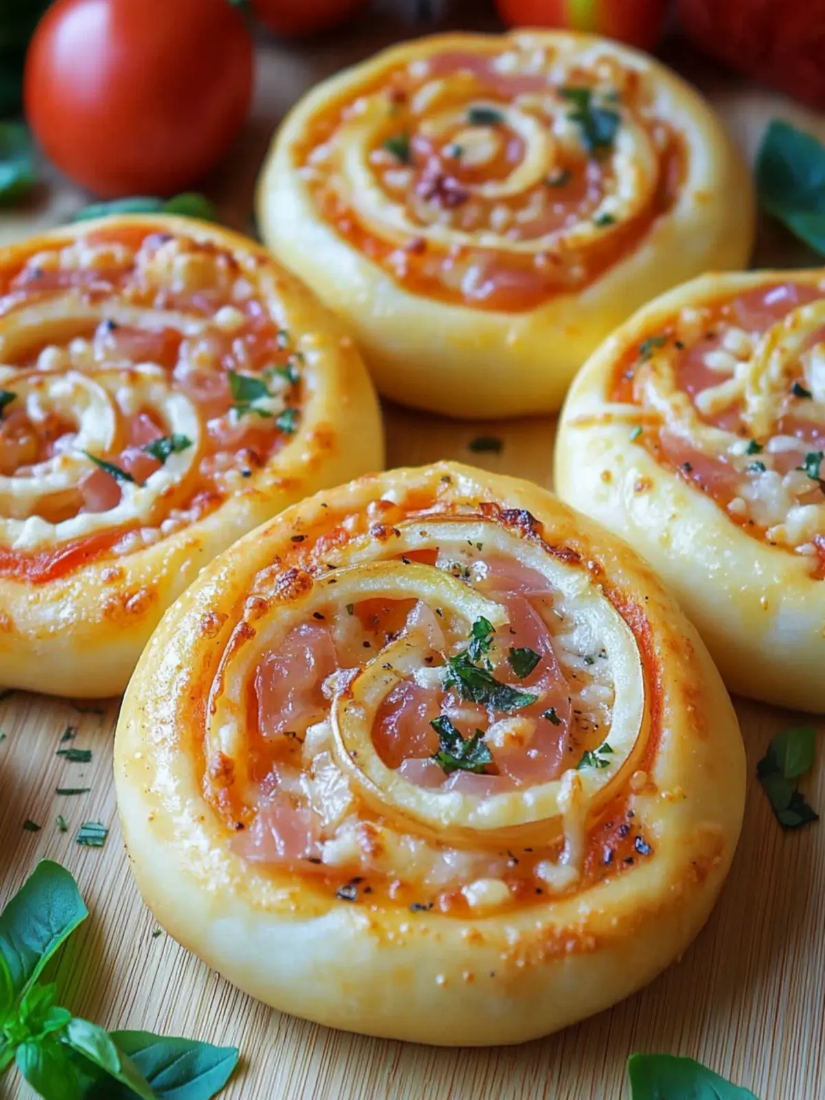 Pizzaschnecken mit Pizzateig