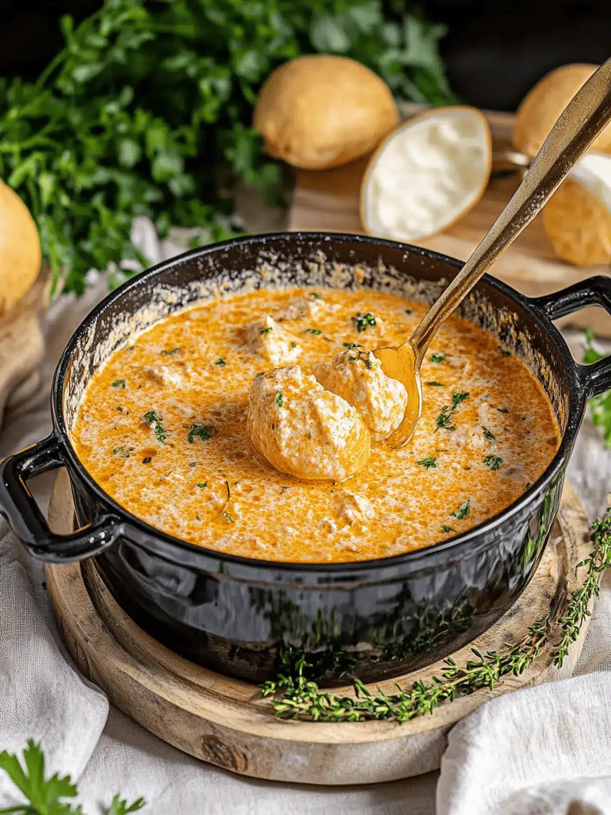 Rouladentopf aus dem Backofen