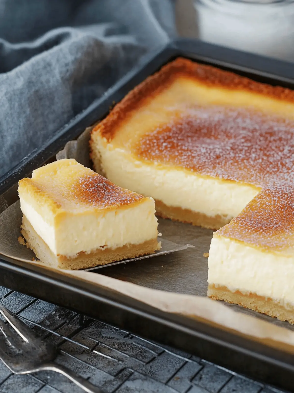 Käsekuchen im Blech