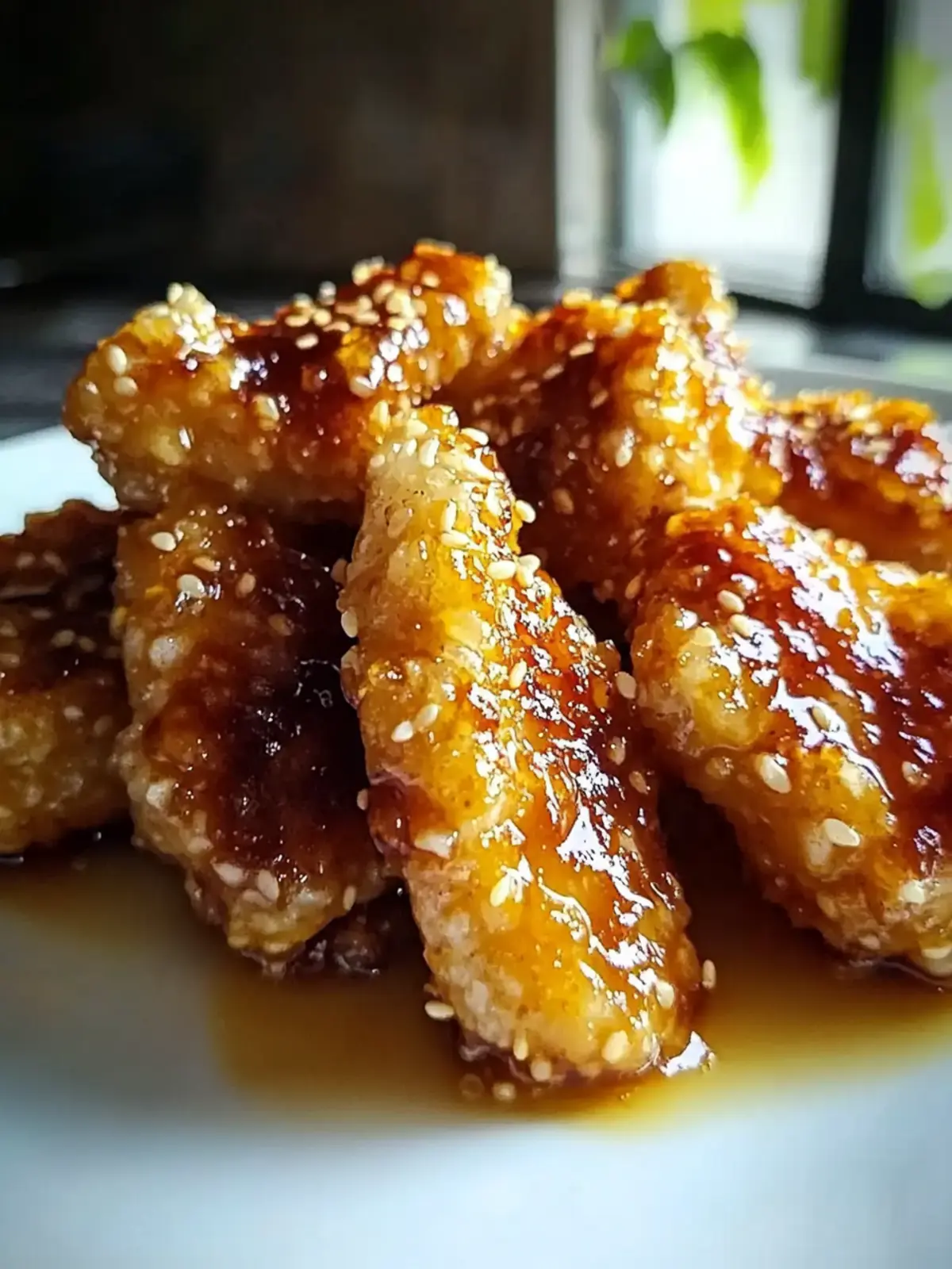 Honig-Knoblauch-Hühnchen