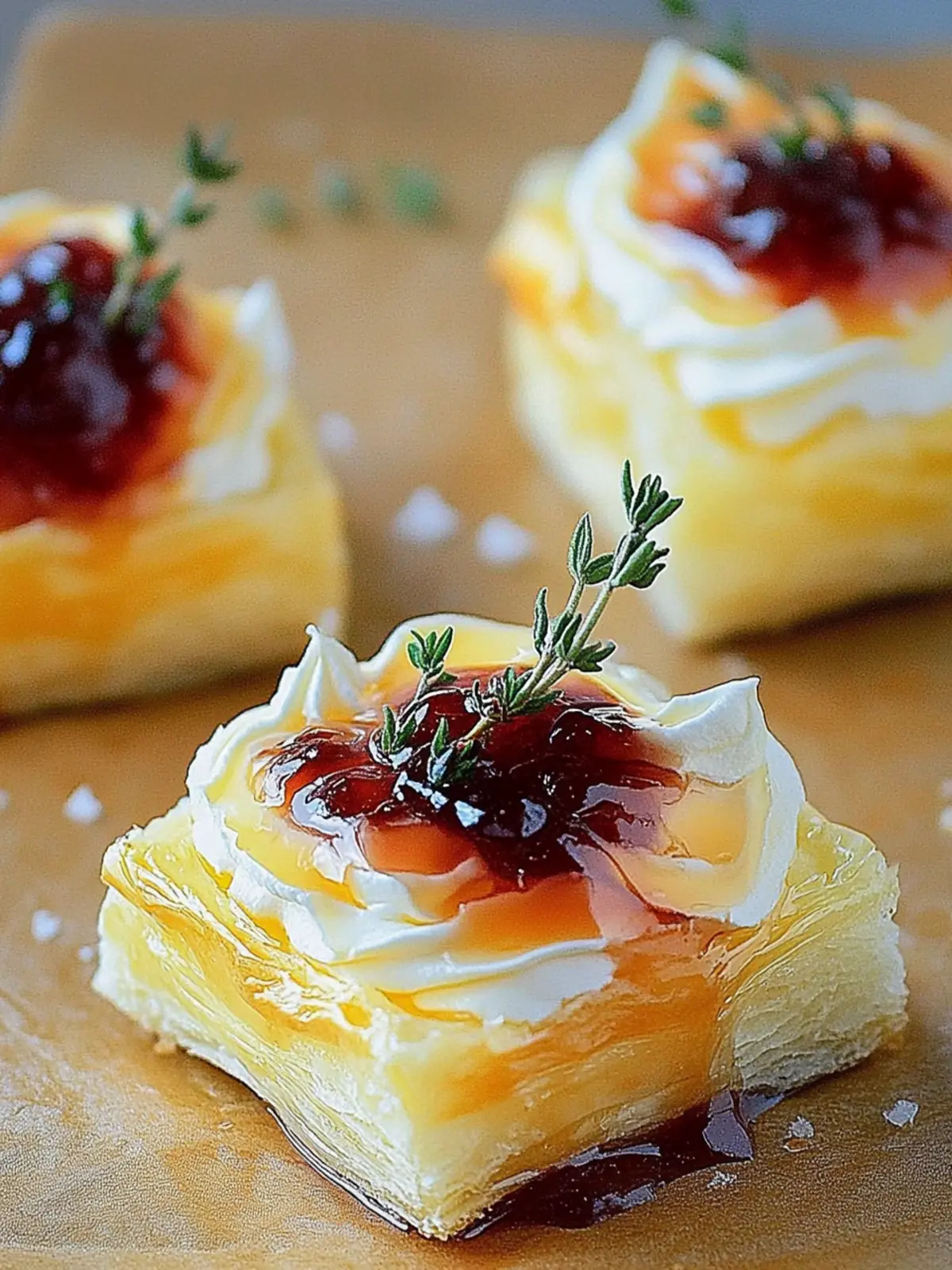 Camembert Blätterteig Häppchen
