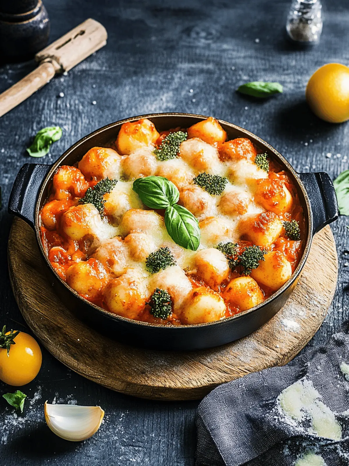 Überbackene Gnocchi mit Käse für herzlichen Genuss
