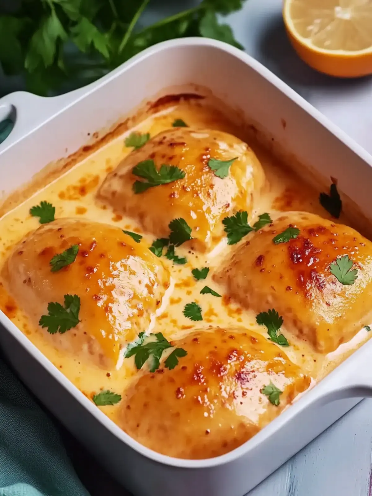 Hähnchenbrust in Frischkäse-Sauce