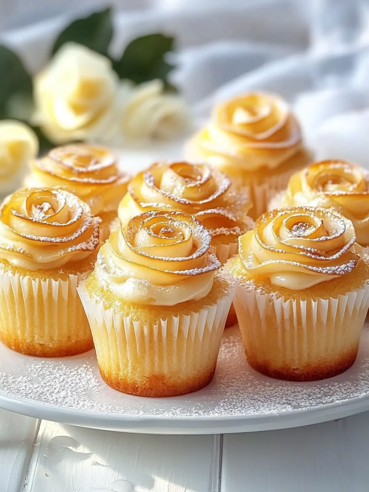 Apfel-Rosen-Muffins von Zucker, Zimt und Liebe