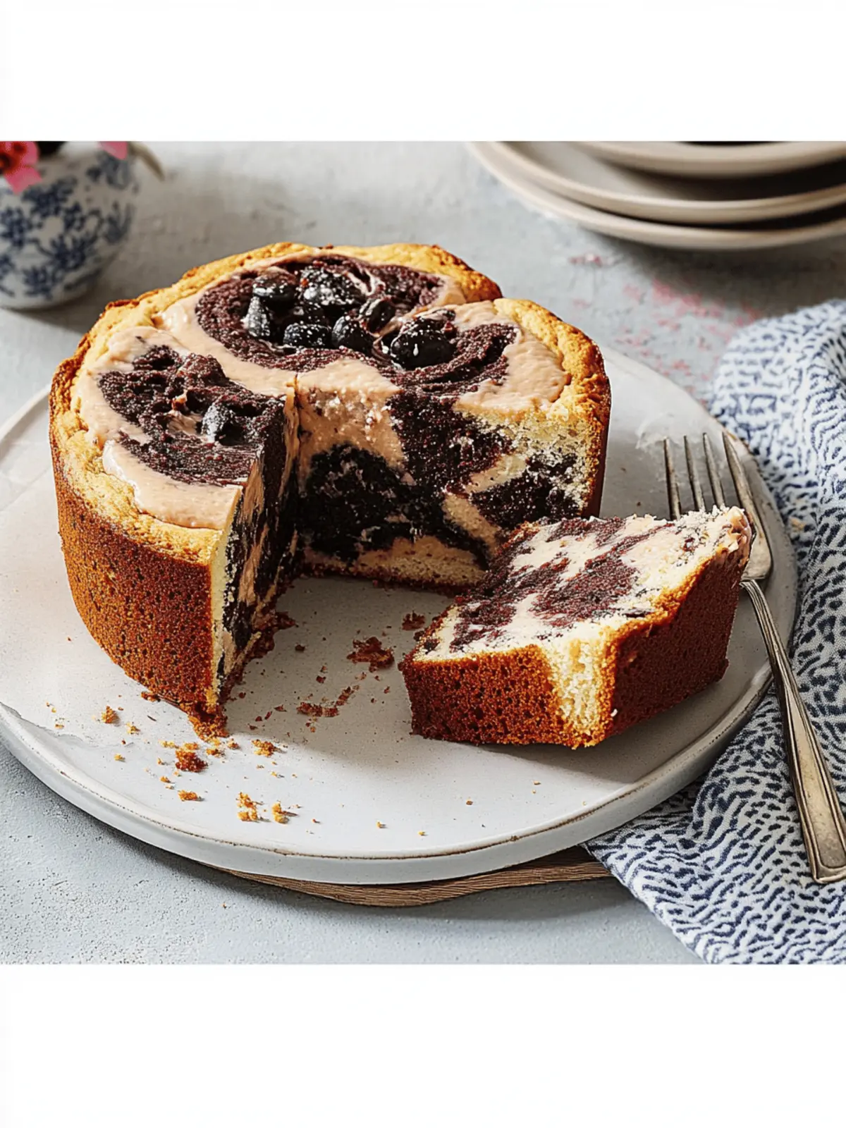 Veganer Marmorkuchen vom Blech