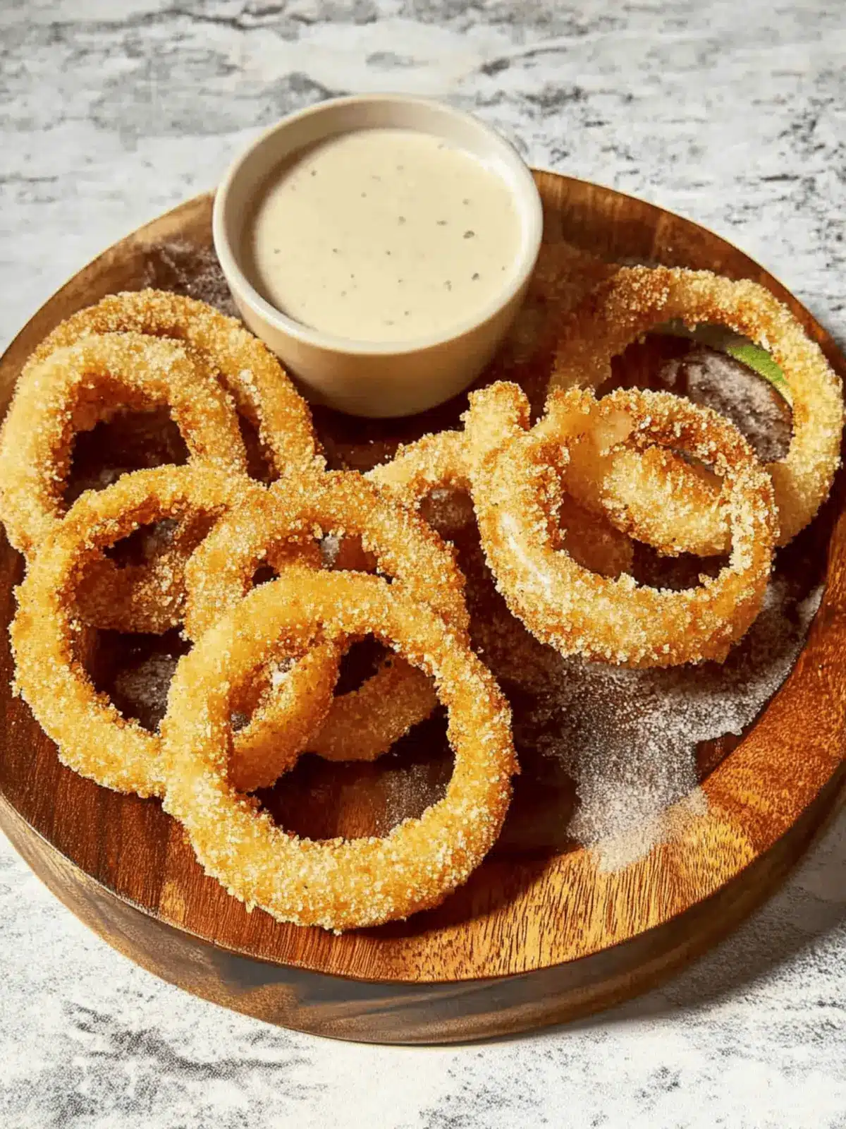 Luftfritteuse Zwiebelringe