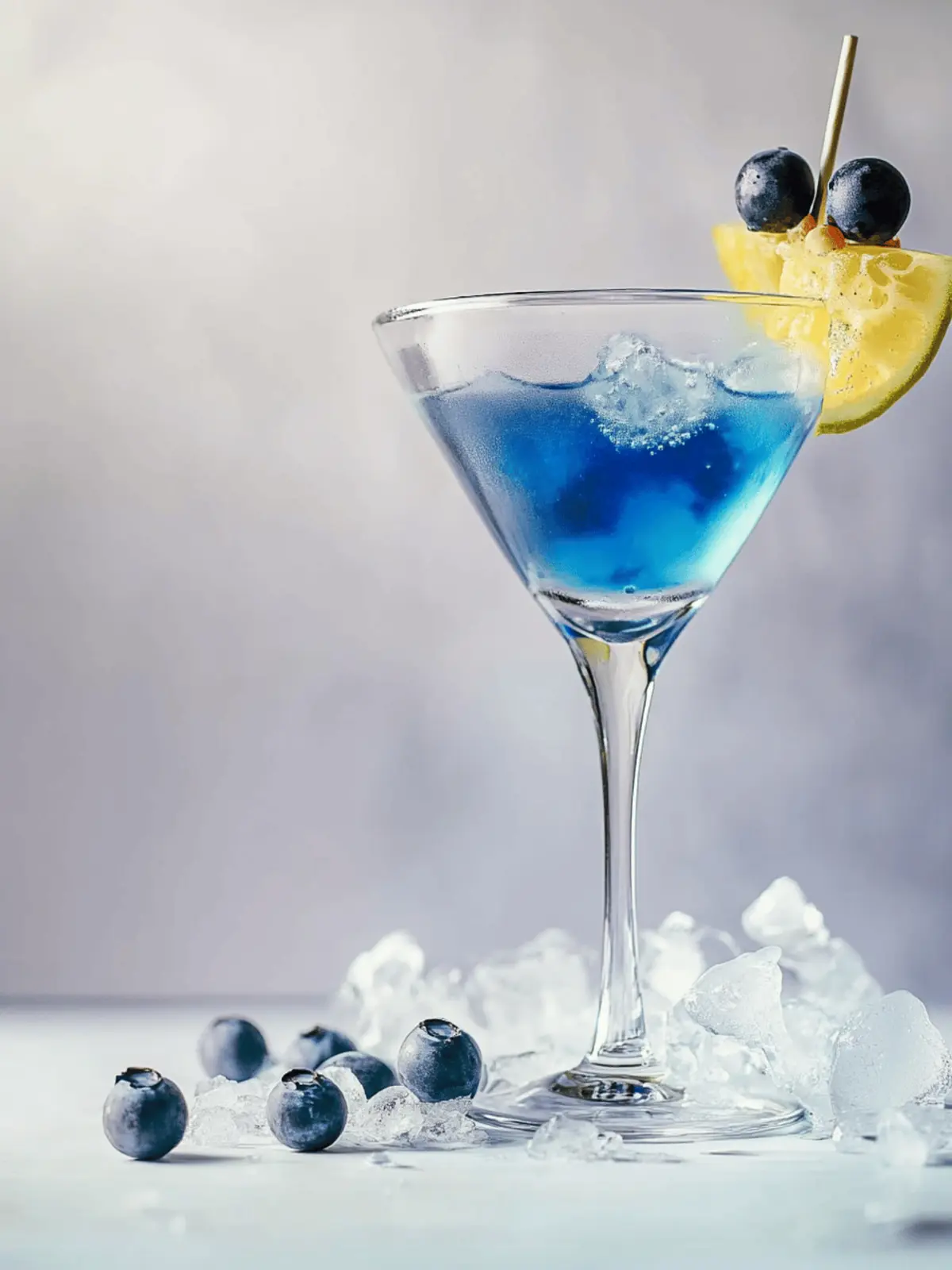 Blaubeere Schnee Martini Cocktail Rezept