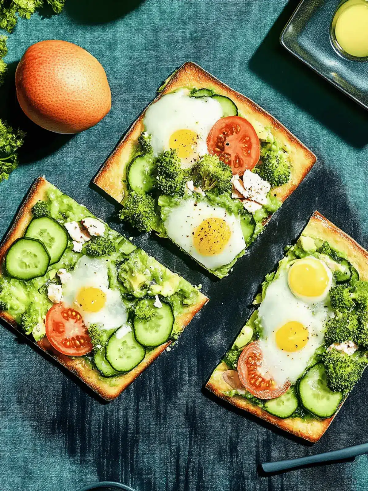 Frühstücks-Flammkuchen mit Spiegelei