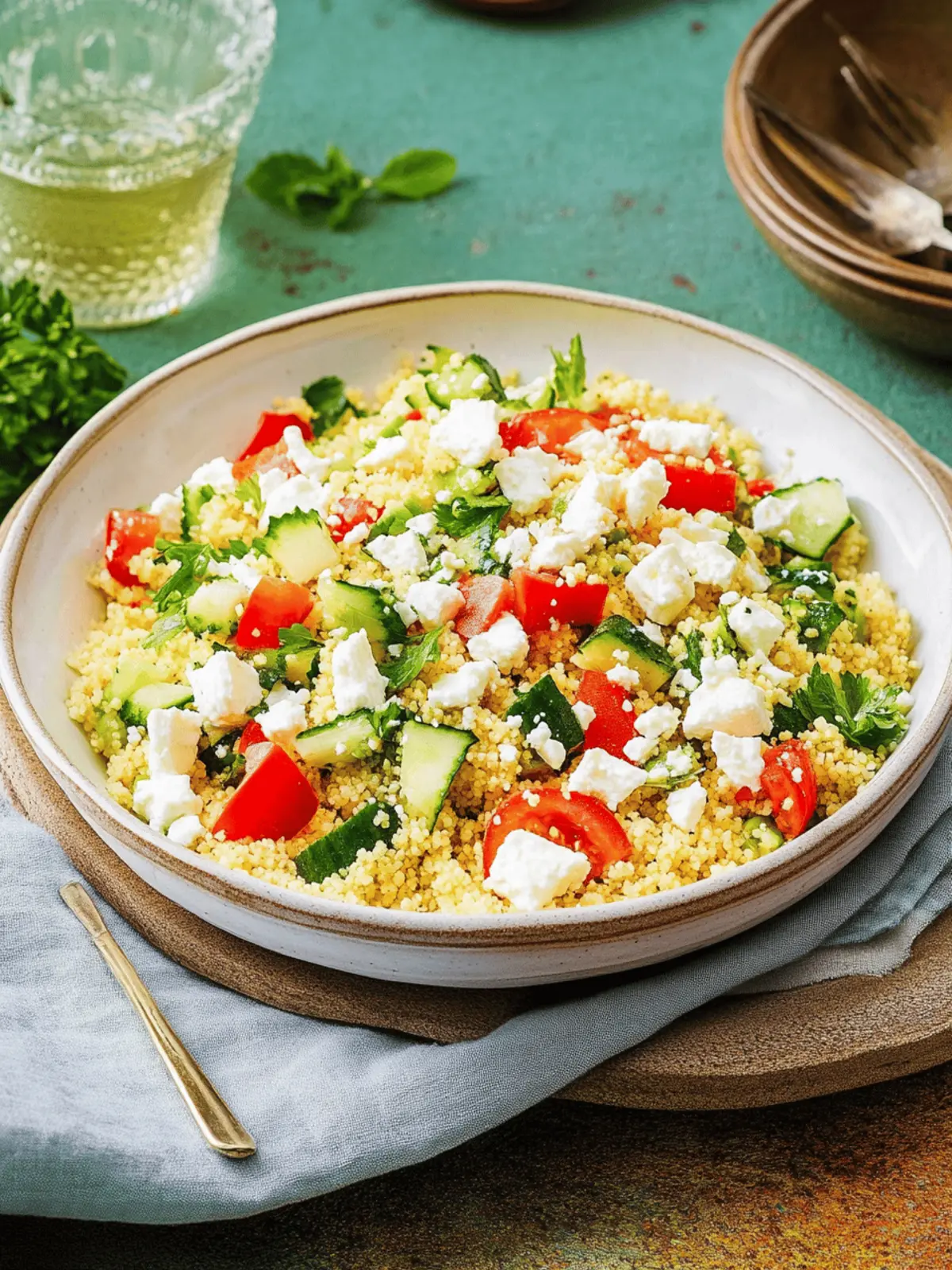 Couscoussalat mit Feta