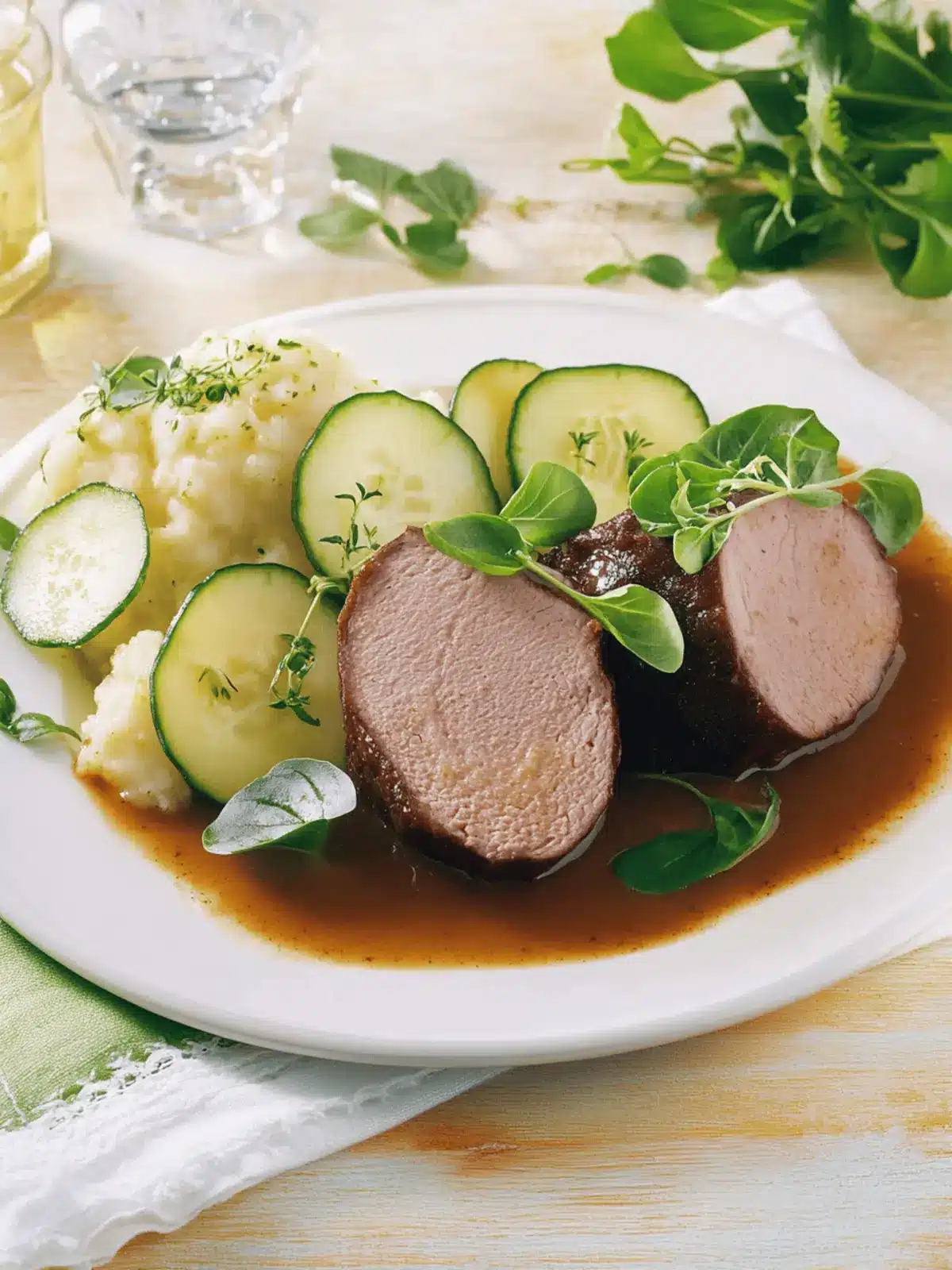 Sonniger Schmorbraten mit reichlich Sauce