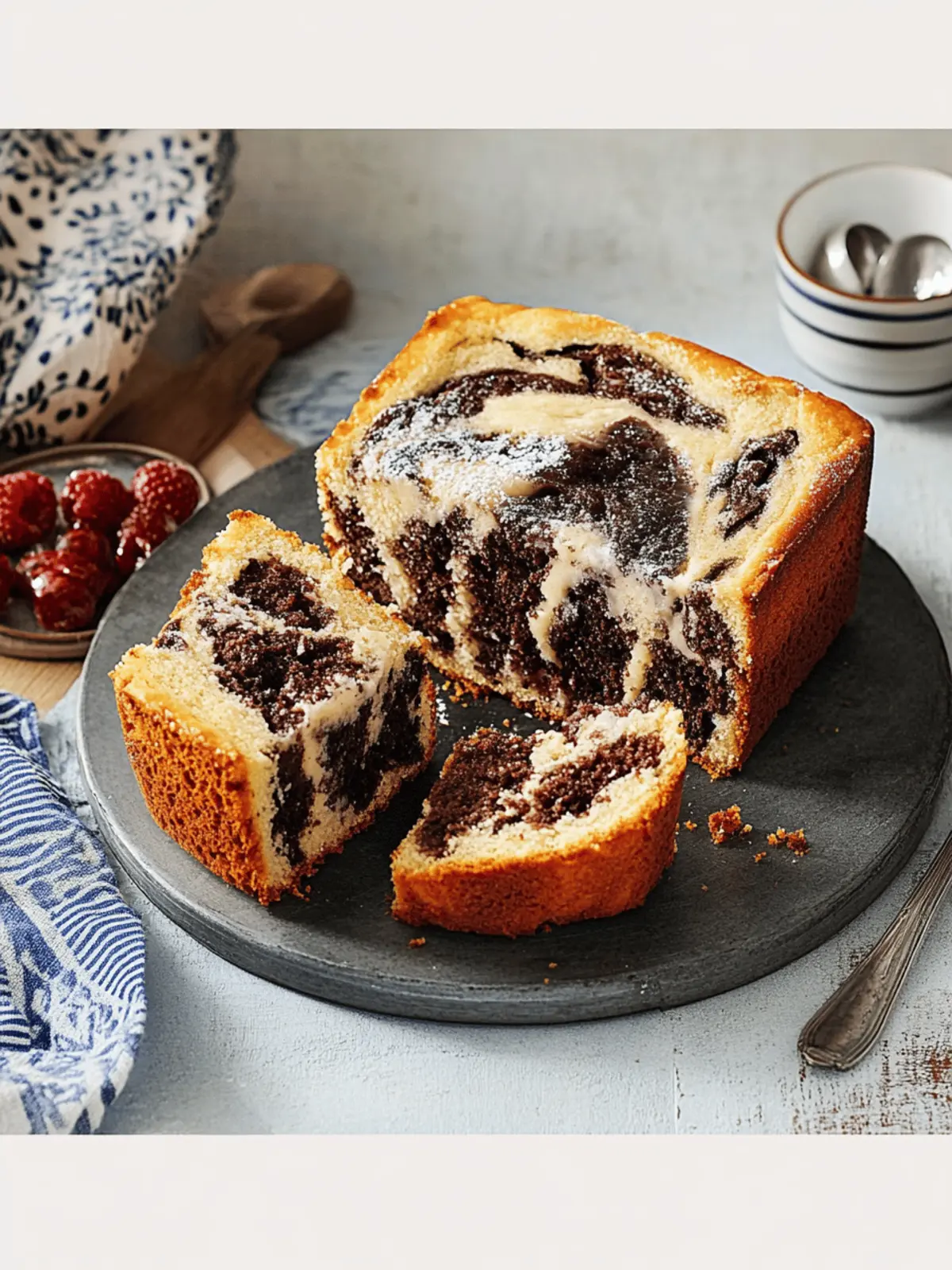 Veganer Marmorkuchen vom Blech