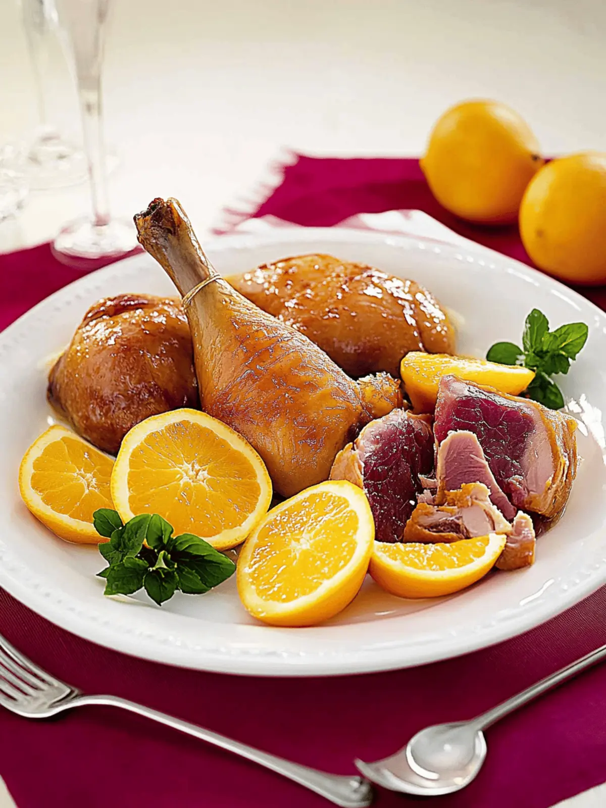 Entenbrust mit Honig-Orangen-Glasur Rezept