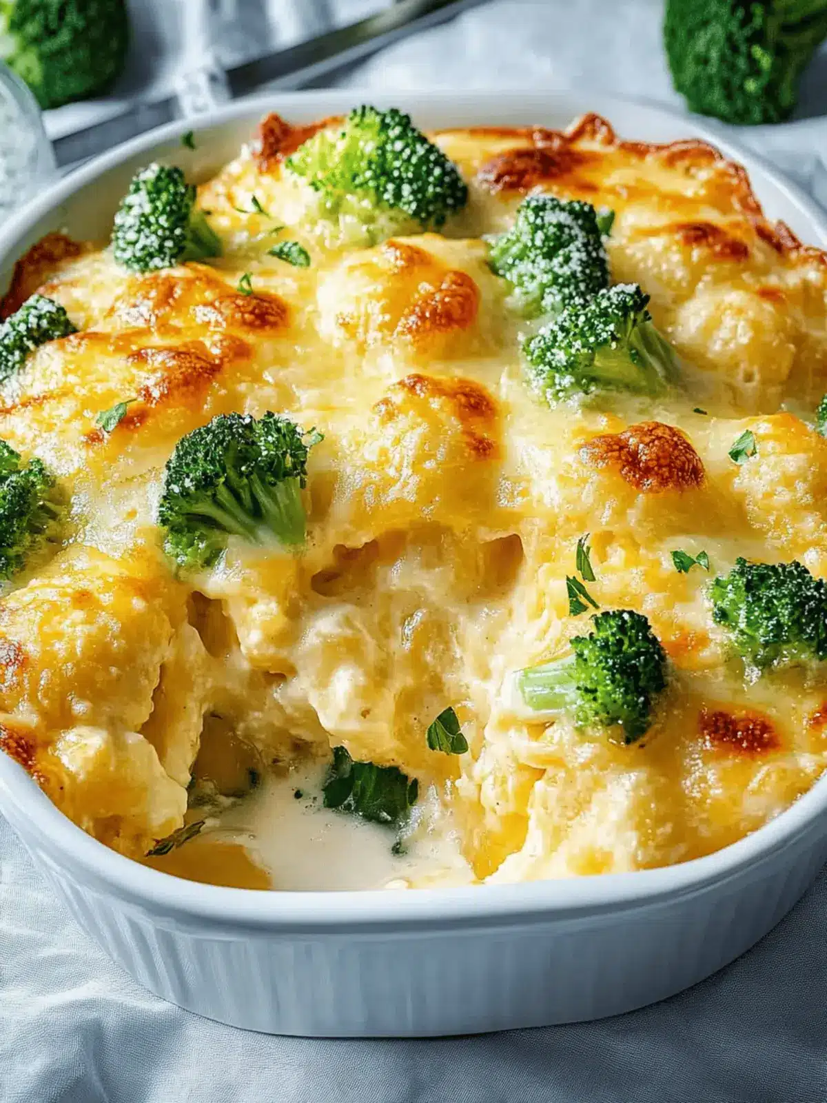 Cremiger Gnocchi Brokkoli-Auflauf