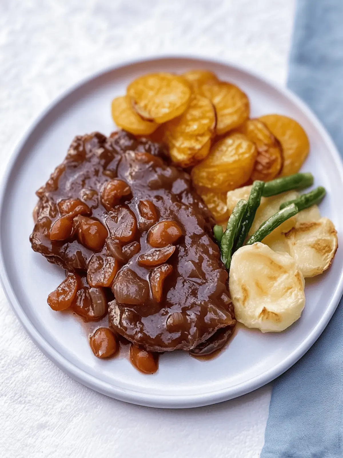 Veganer Braten mit Bohnen