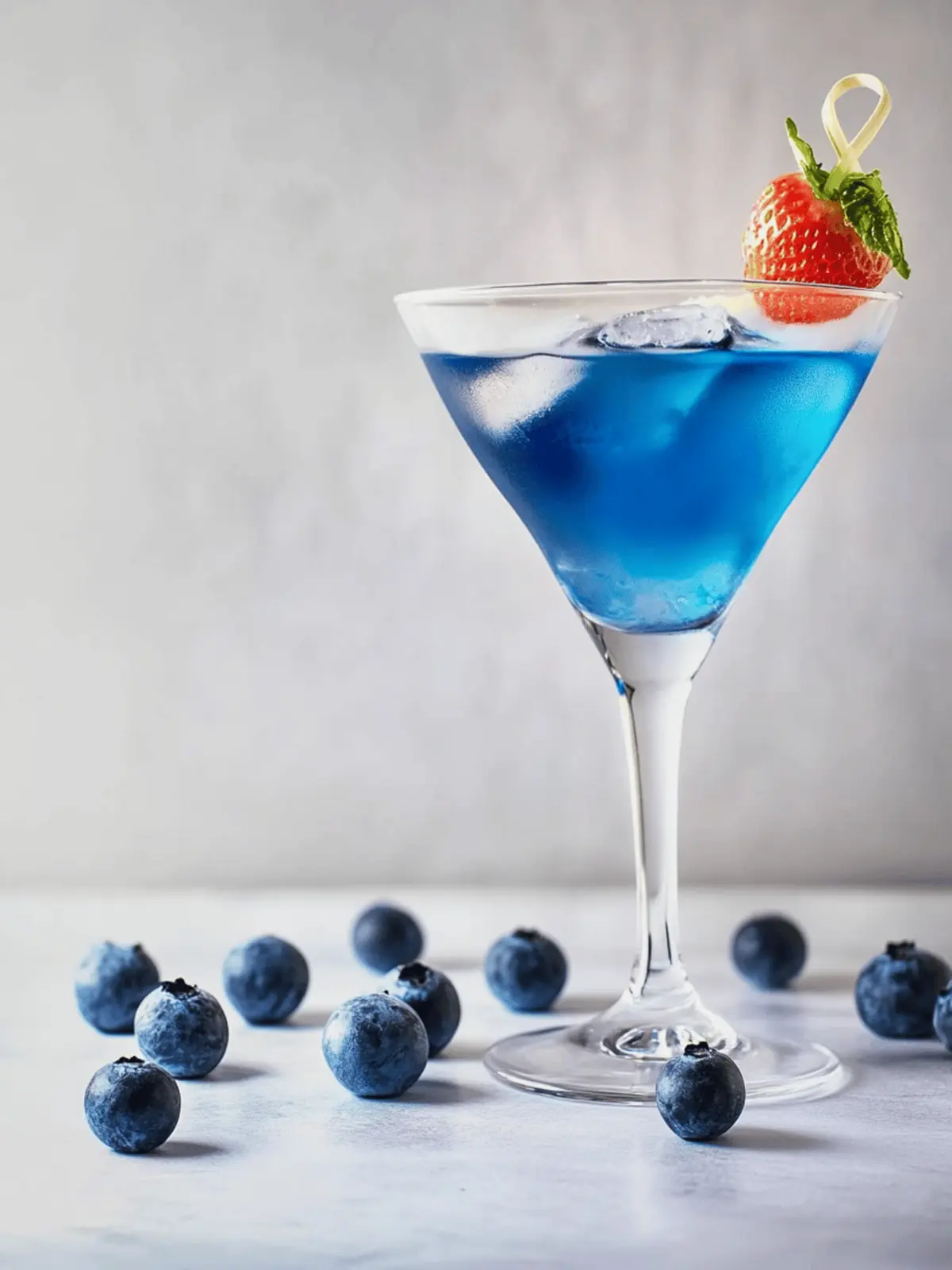 Blaubeere Schnee Martini Cocktail Rezept