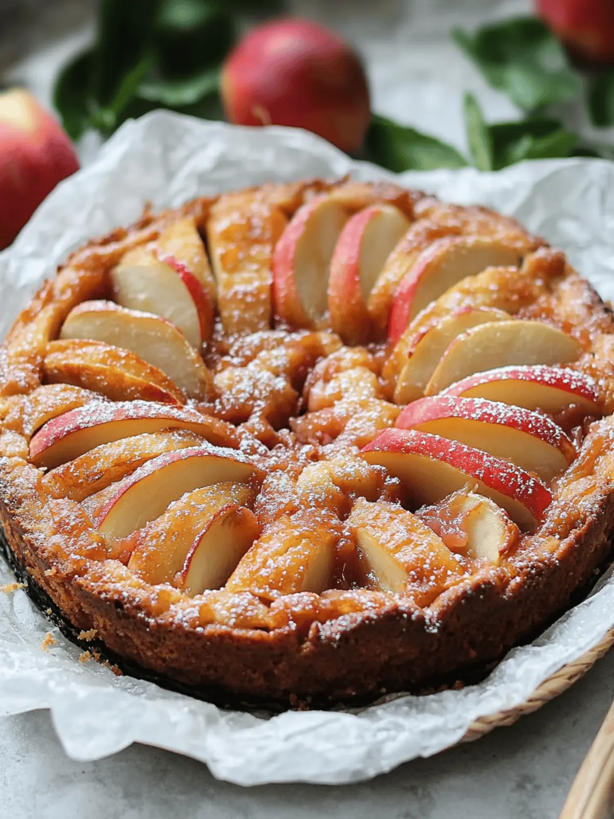 Gestürzter Quittenkuchen