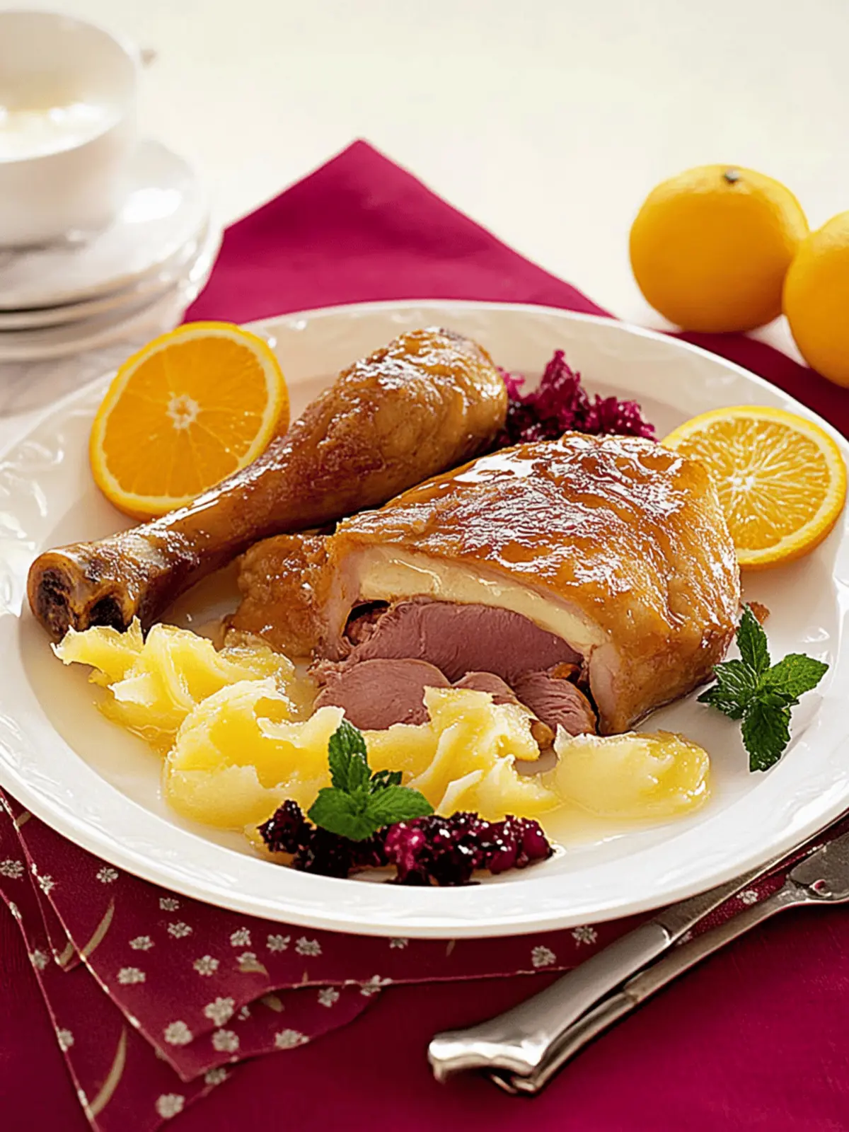 Entenbrust mit Honig-Orangen-Glasur Rezept