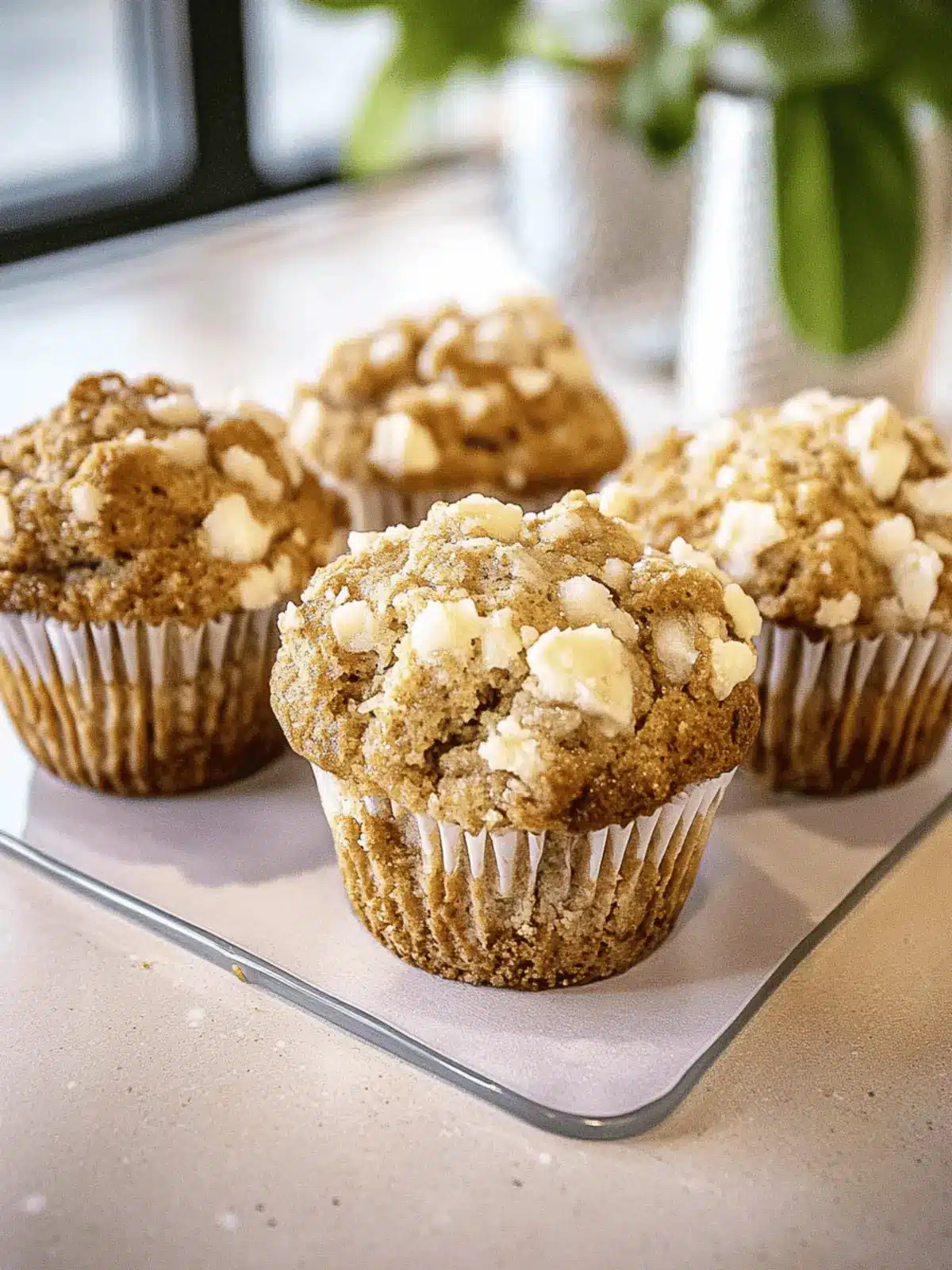 Vegane Apfelmuffins mit Streuseln