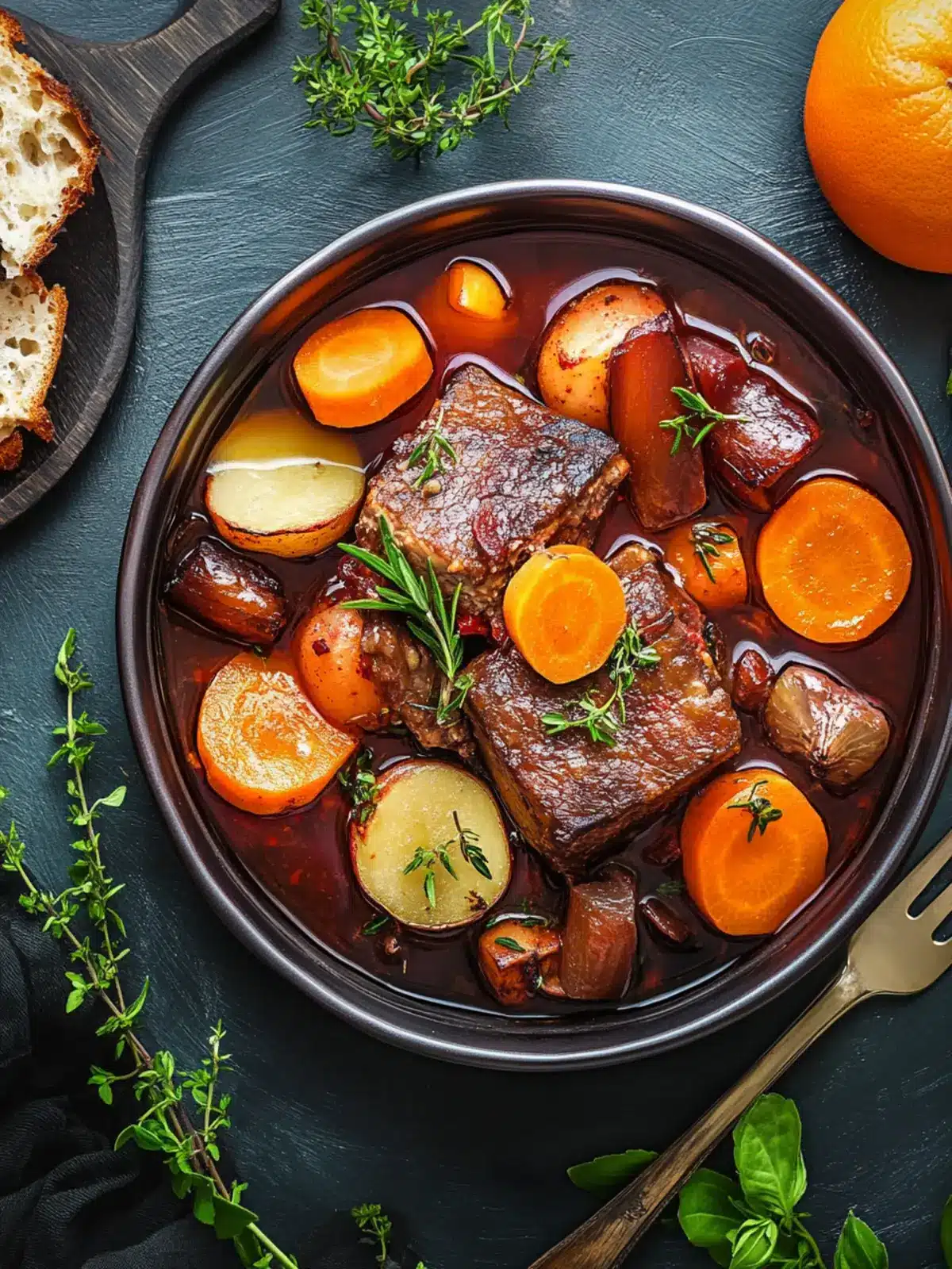 Rindfleisch Burgunder Art