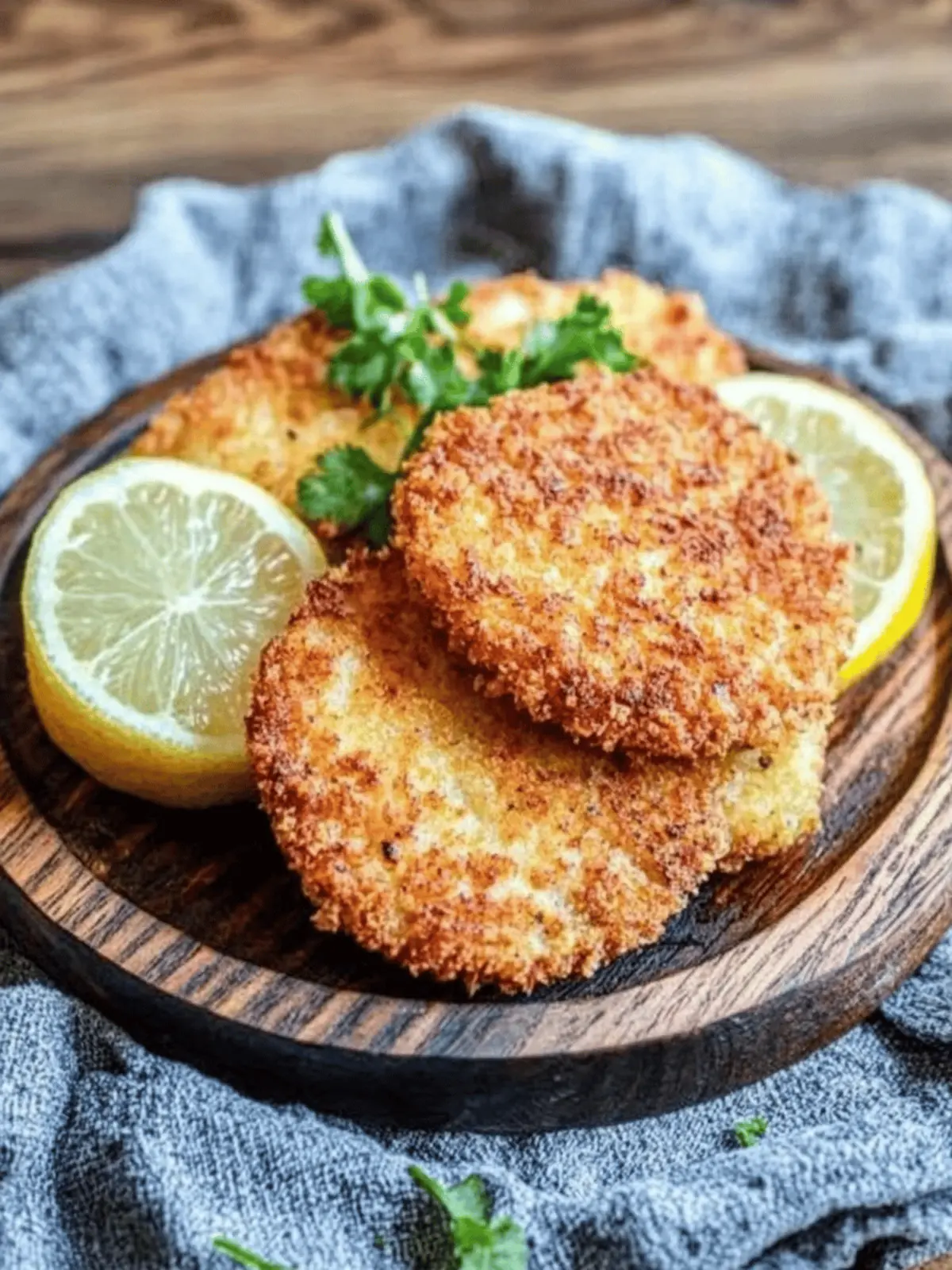 Airfryer Kohlrabi Schnitzel Kräuter