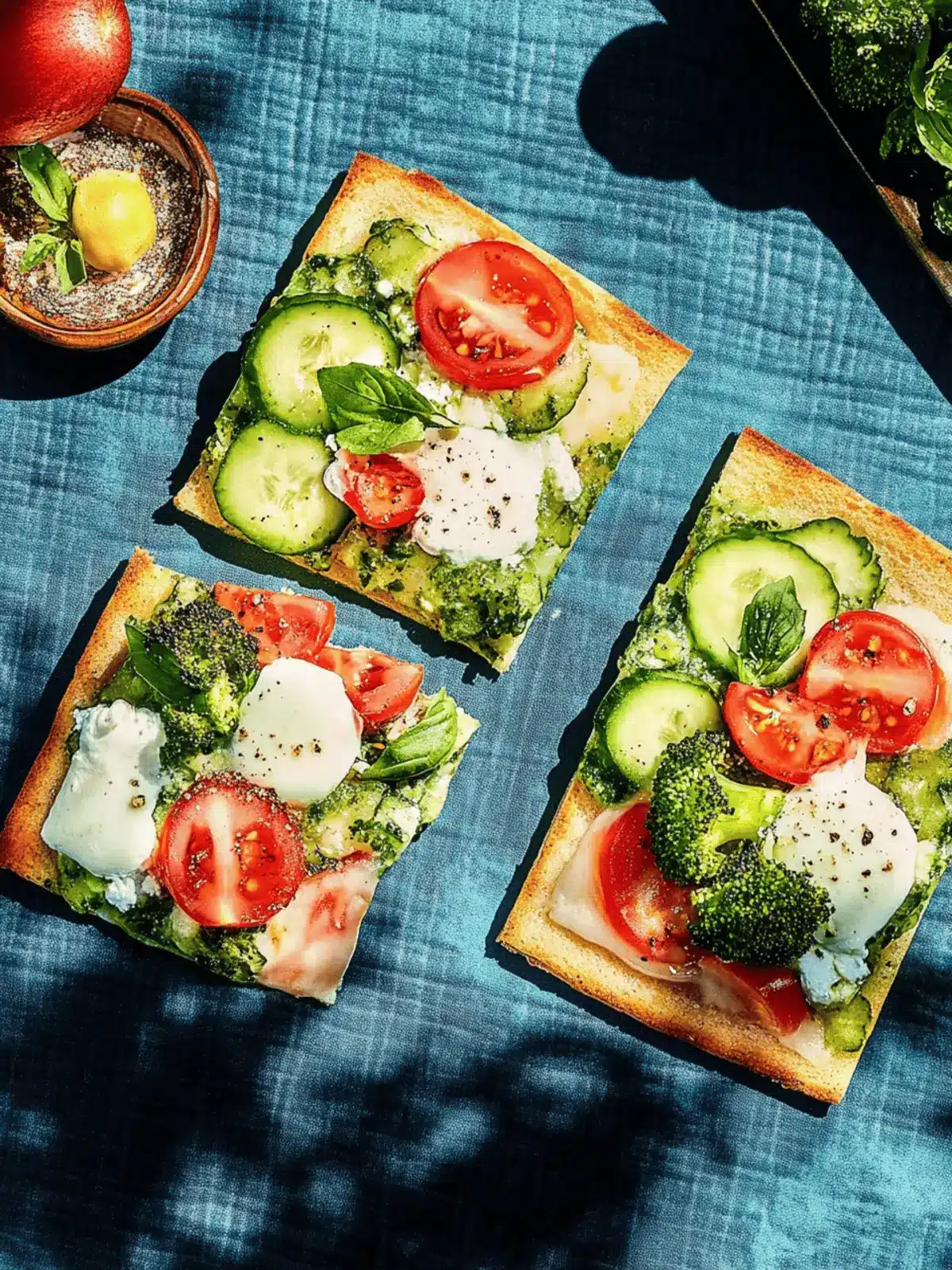 Frühstücks-Flammkuchen mit Spiegelei