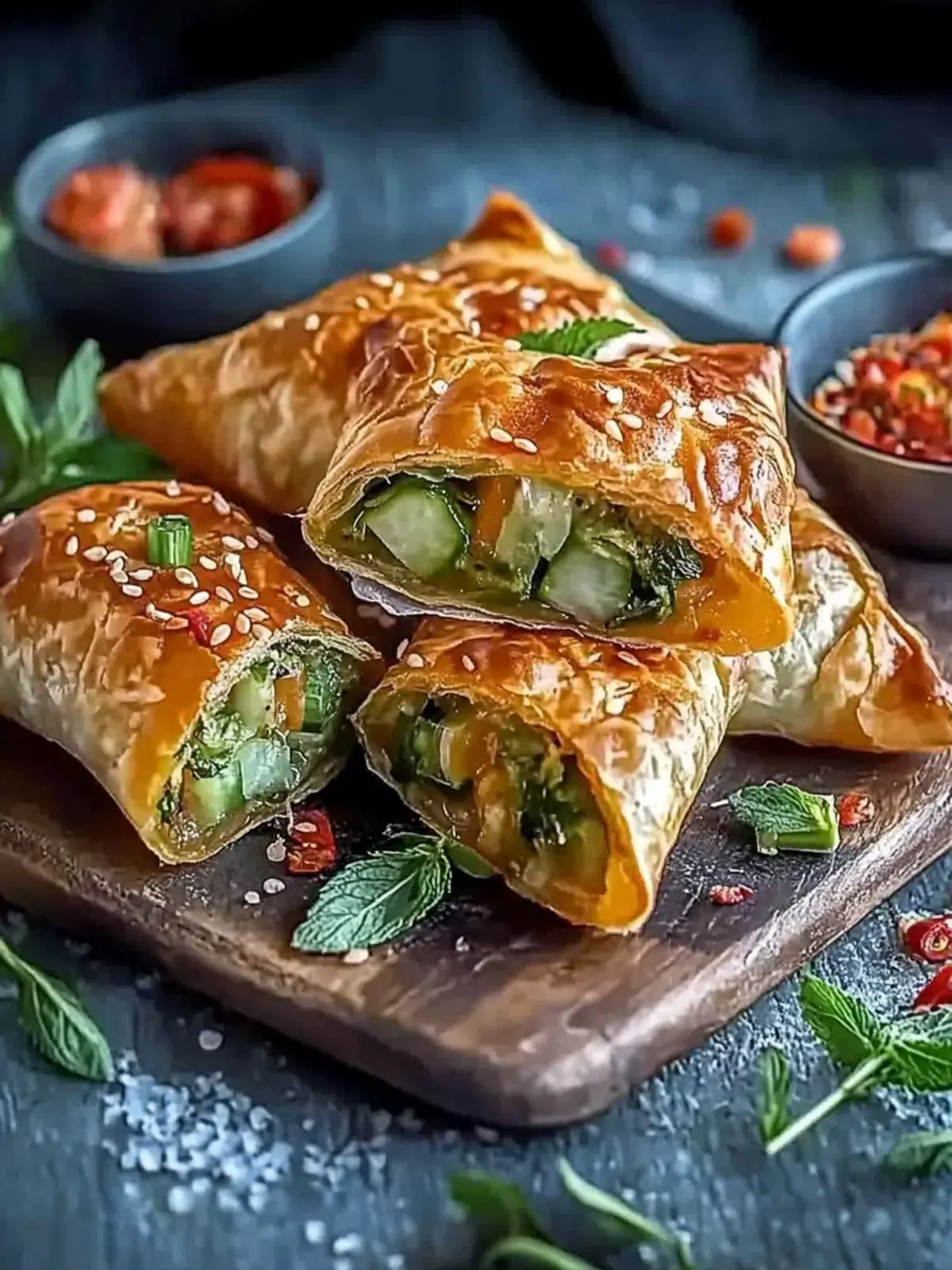 Knusprige Gemüsetaschen