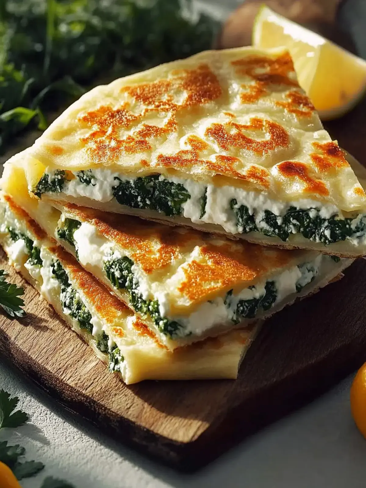 30 Minuten Spinat-Feta-Quesadillas